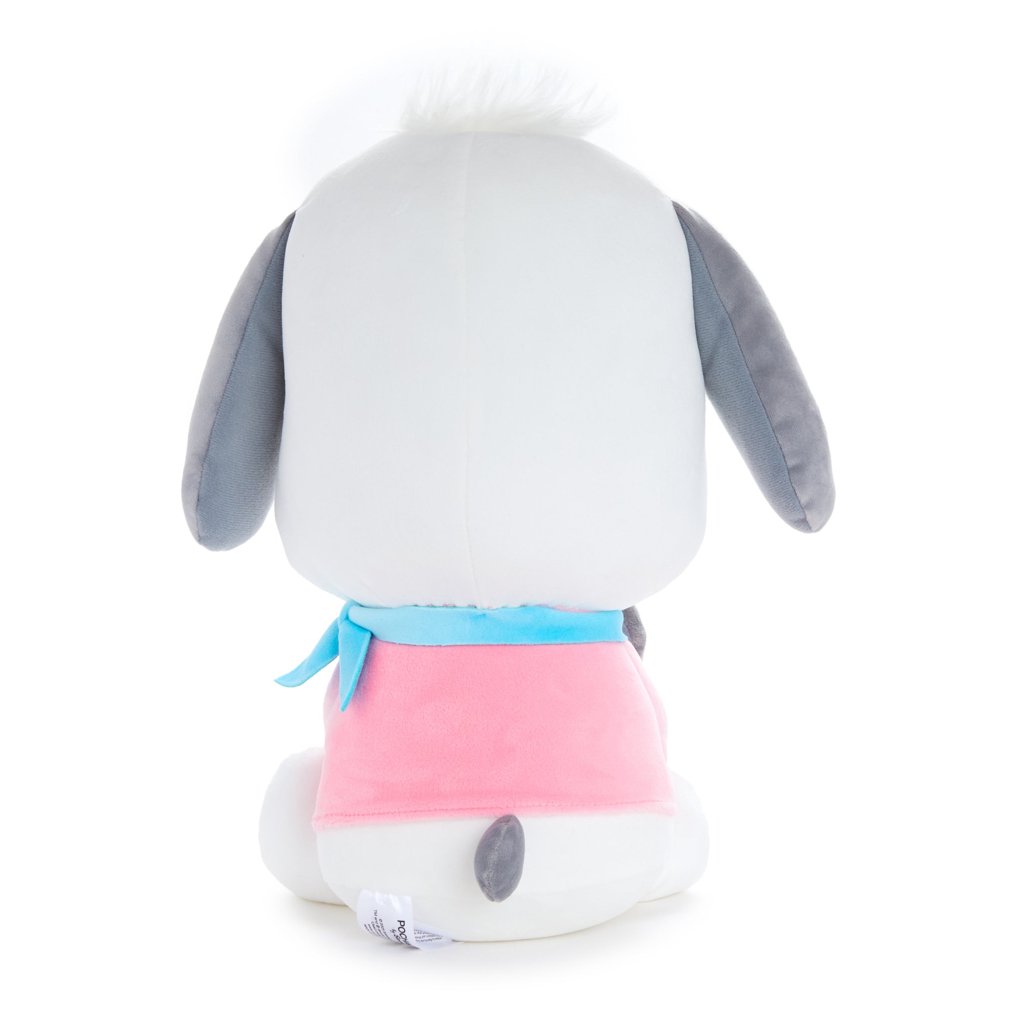 Close-up of plush mascot embroidery and mini-me detail from the Pastel Delight series