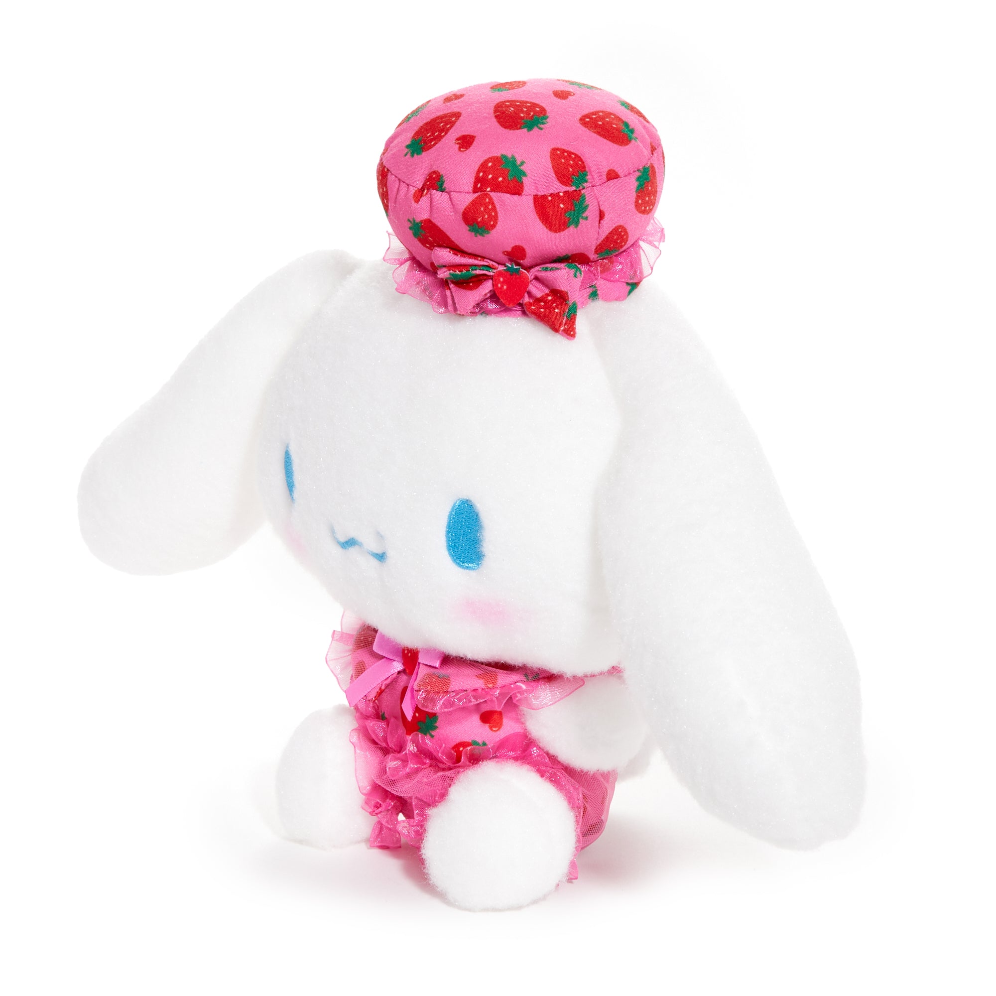 Cinnamoroll plush with detailed embroidered and applique accents