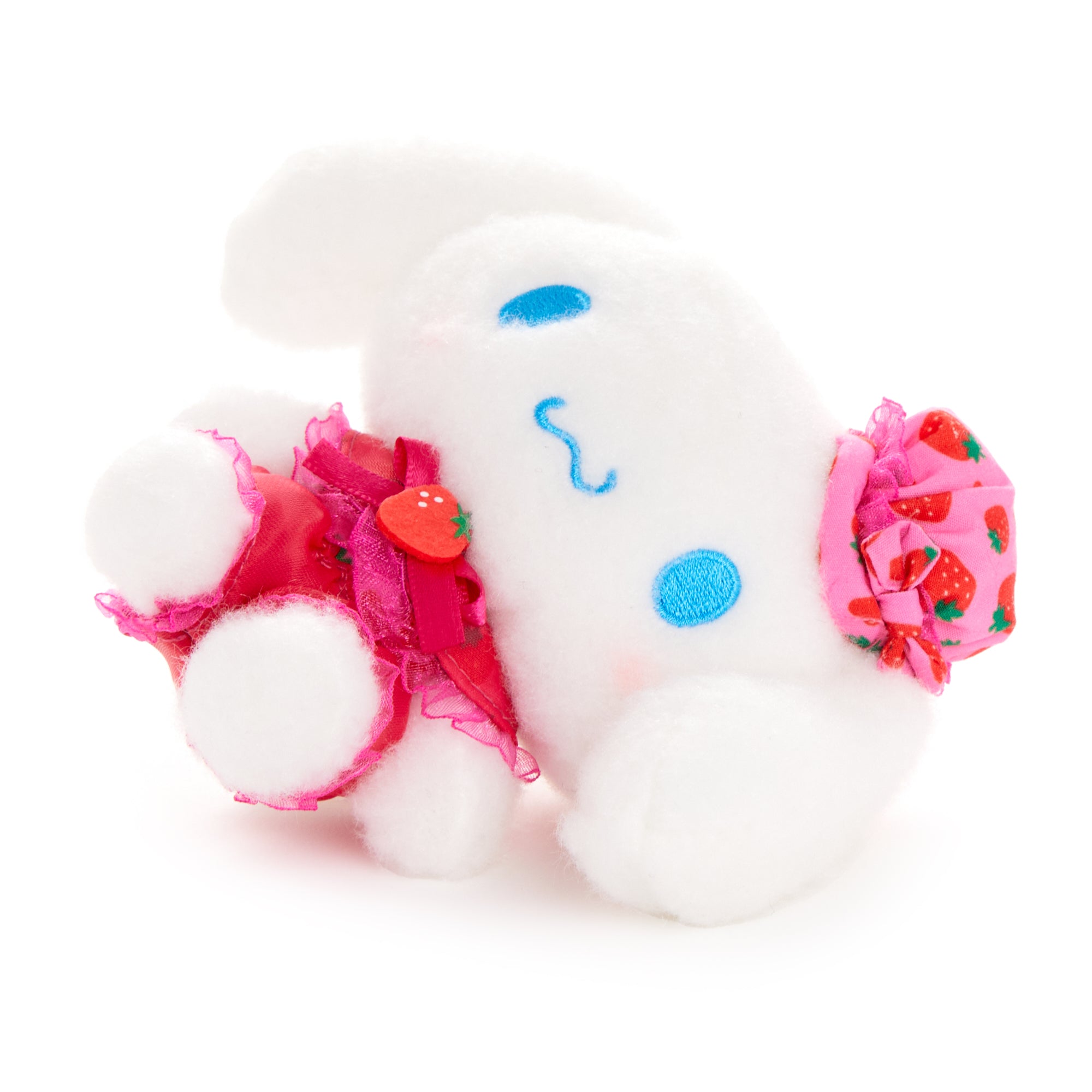 Cinnamoroll plush clip styled on a cinnamoroll backpack for everyday use