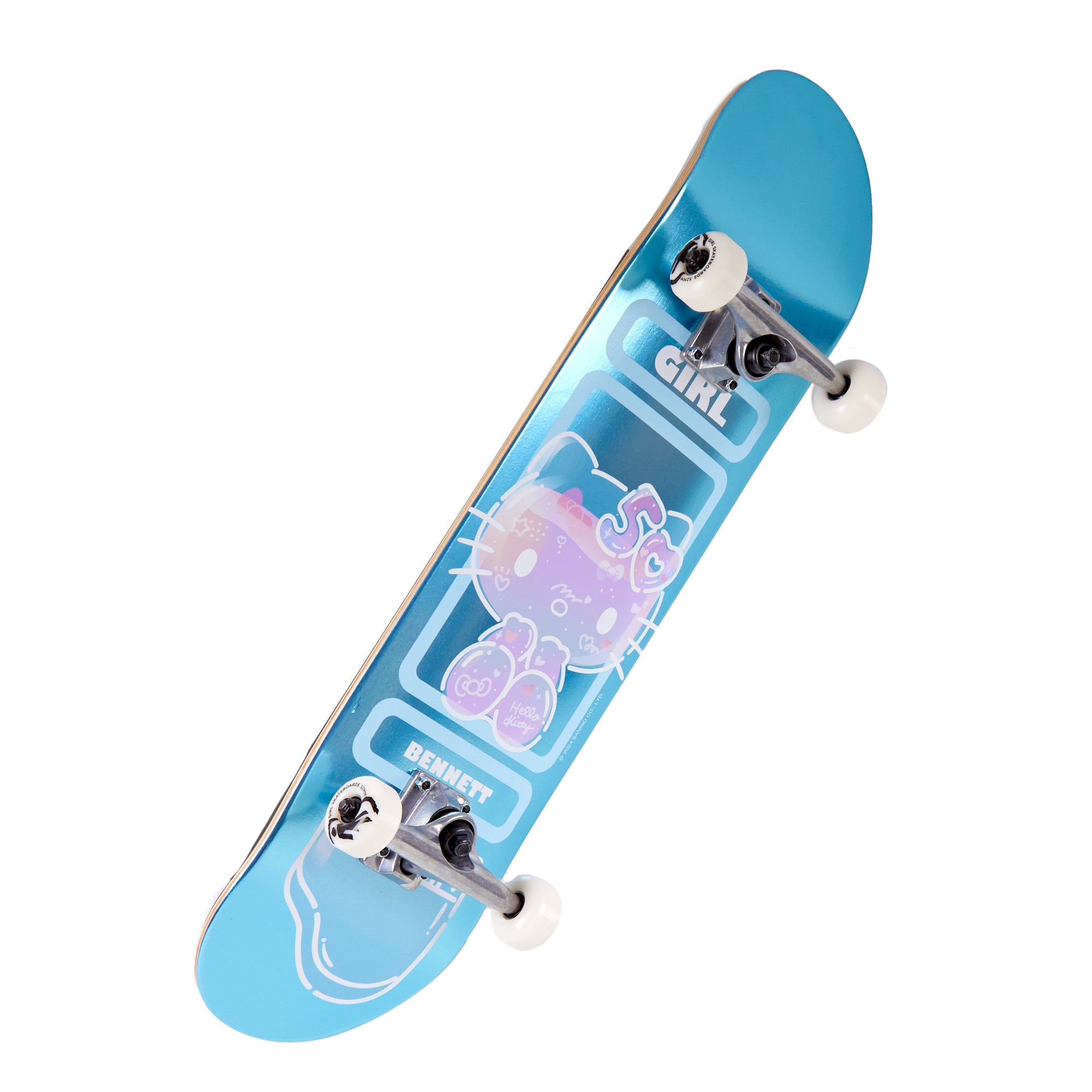 Girl Skateboards Hello Kitty 50th anniversary complete deck with pastel hues