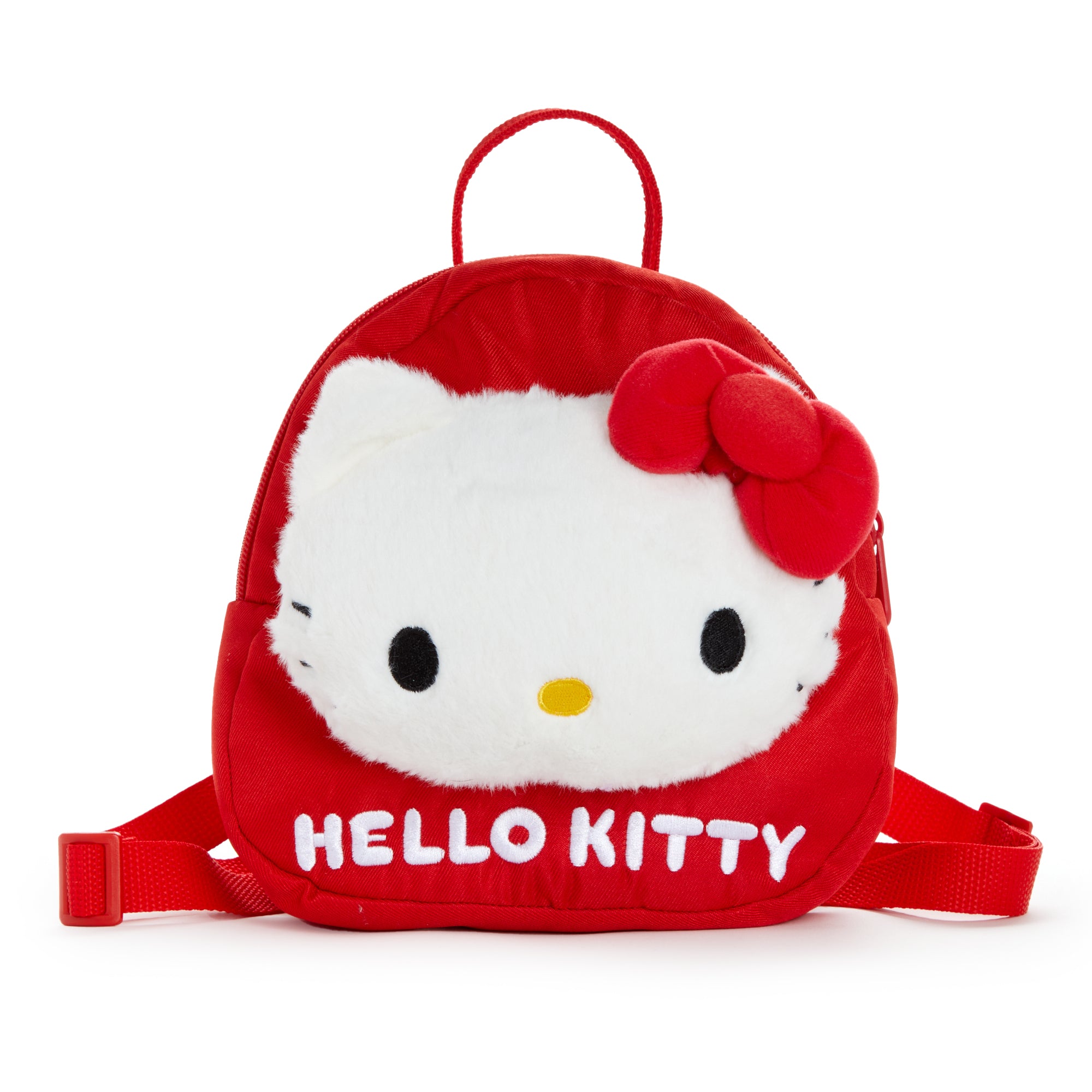 Child wearing the Hello Kitty kids bag with adjustable straps