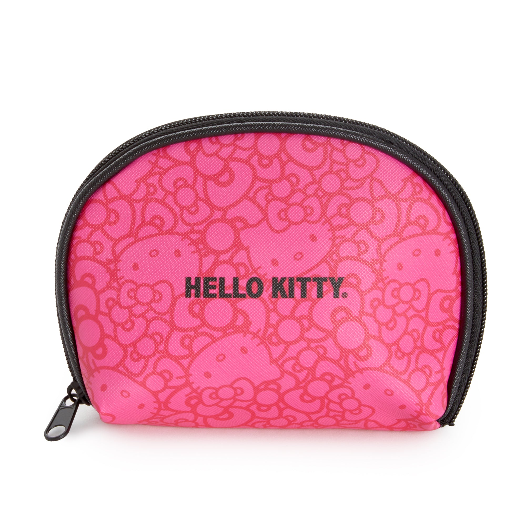 Pink Hello Kitty zippered pouch with bold character print, ideal for daily organization Pink Hello Kitty zippered pouch with bold character print, ideal for daily organization