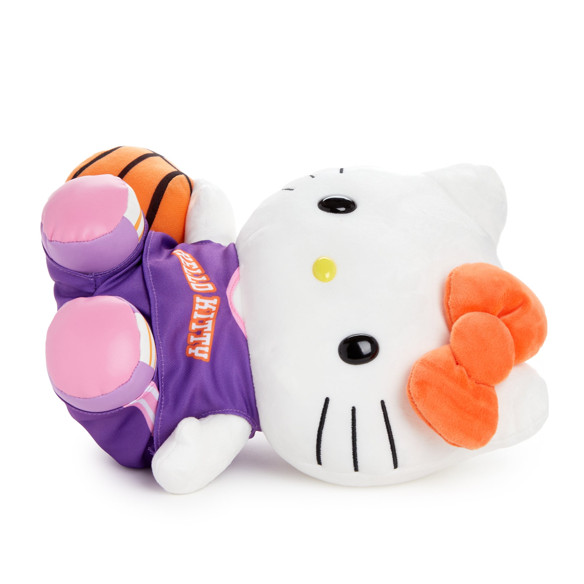 Hello Kitty Basketball Plush Toy on a colorful background