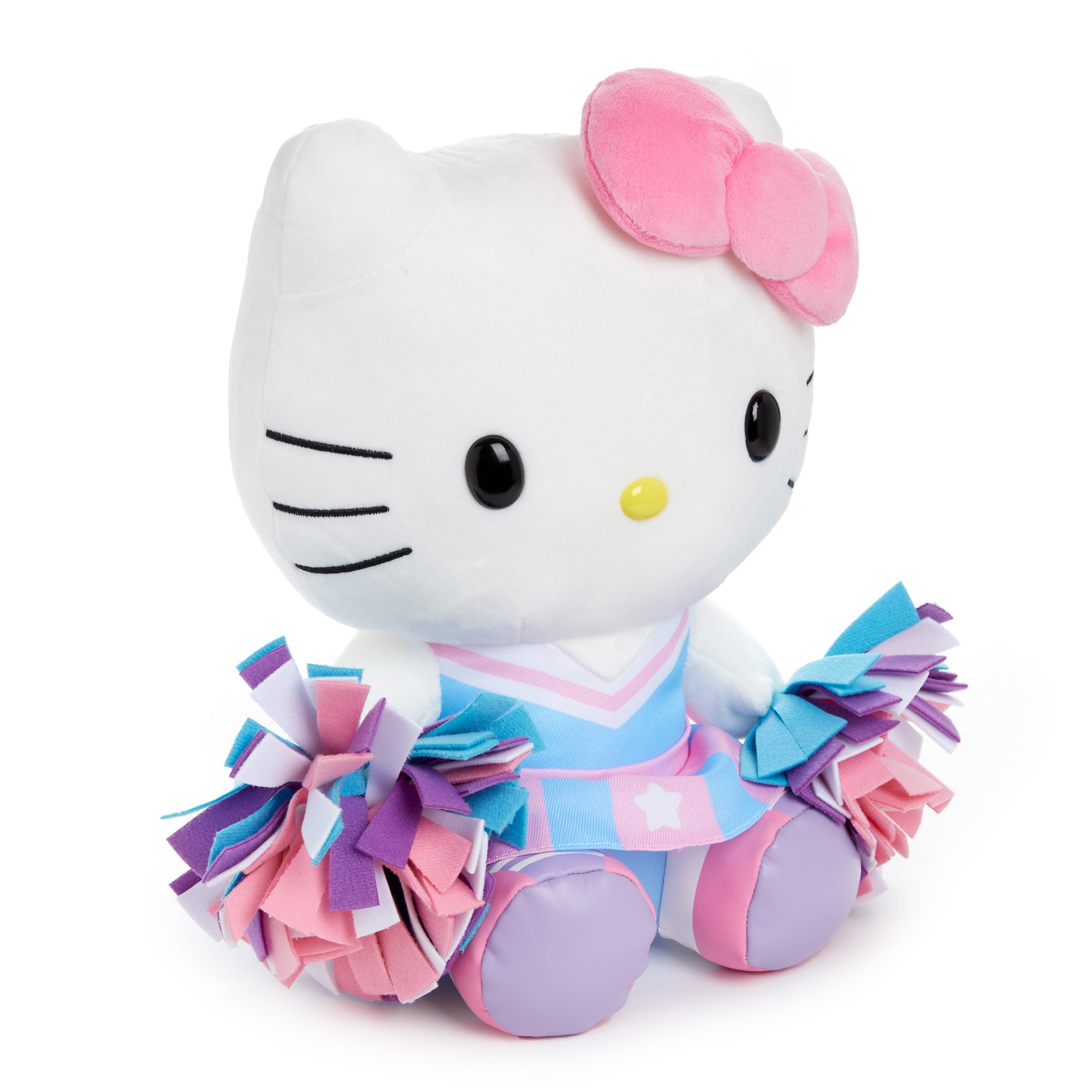 Sanrio plush: Hello Kitty 10" cheerleader with applique details, perfect for graduation
