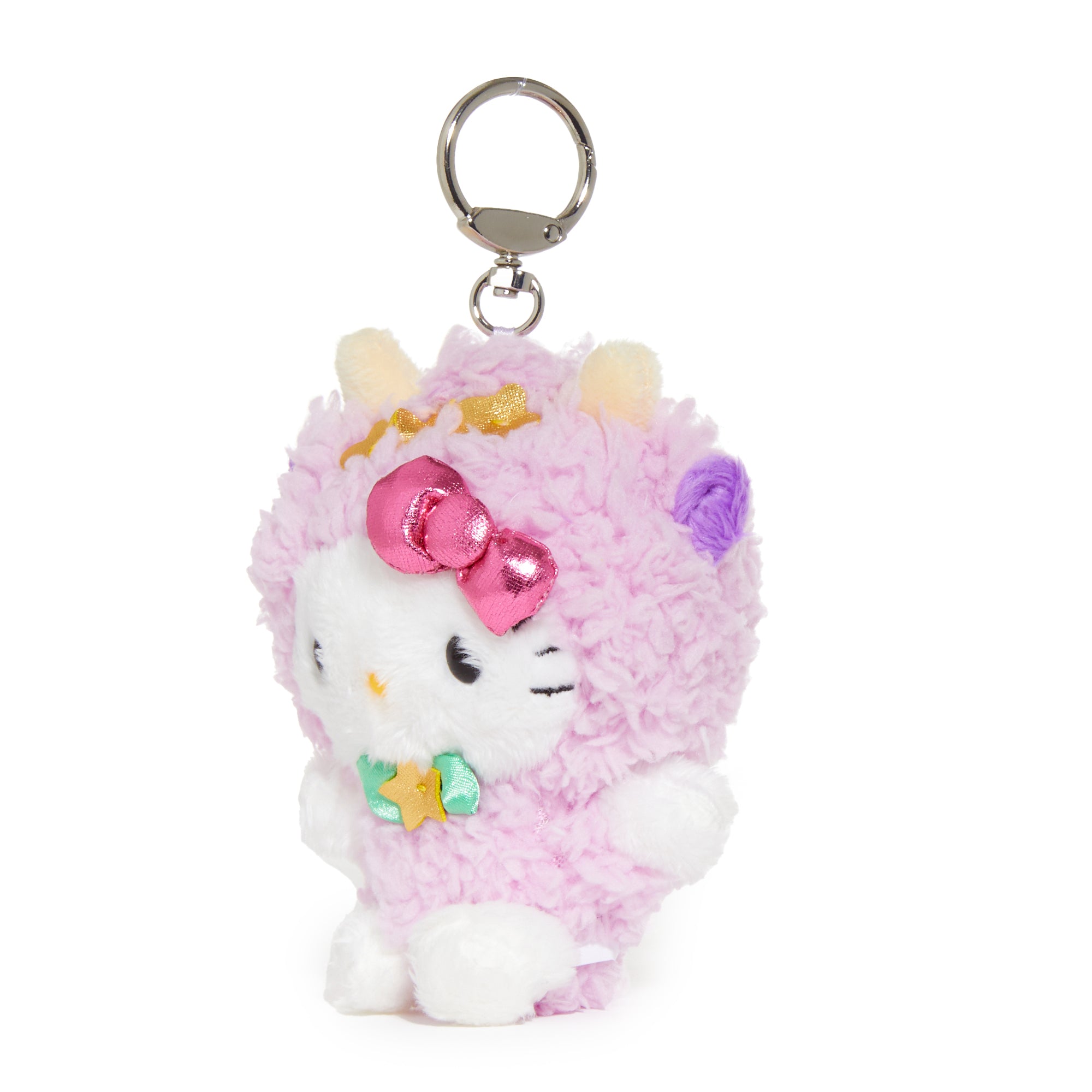 Taurus Hello Kitty plush paired with a big Hello Kitty plush and hello kitty plush bouquet for a themed shelf.