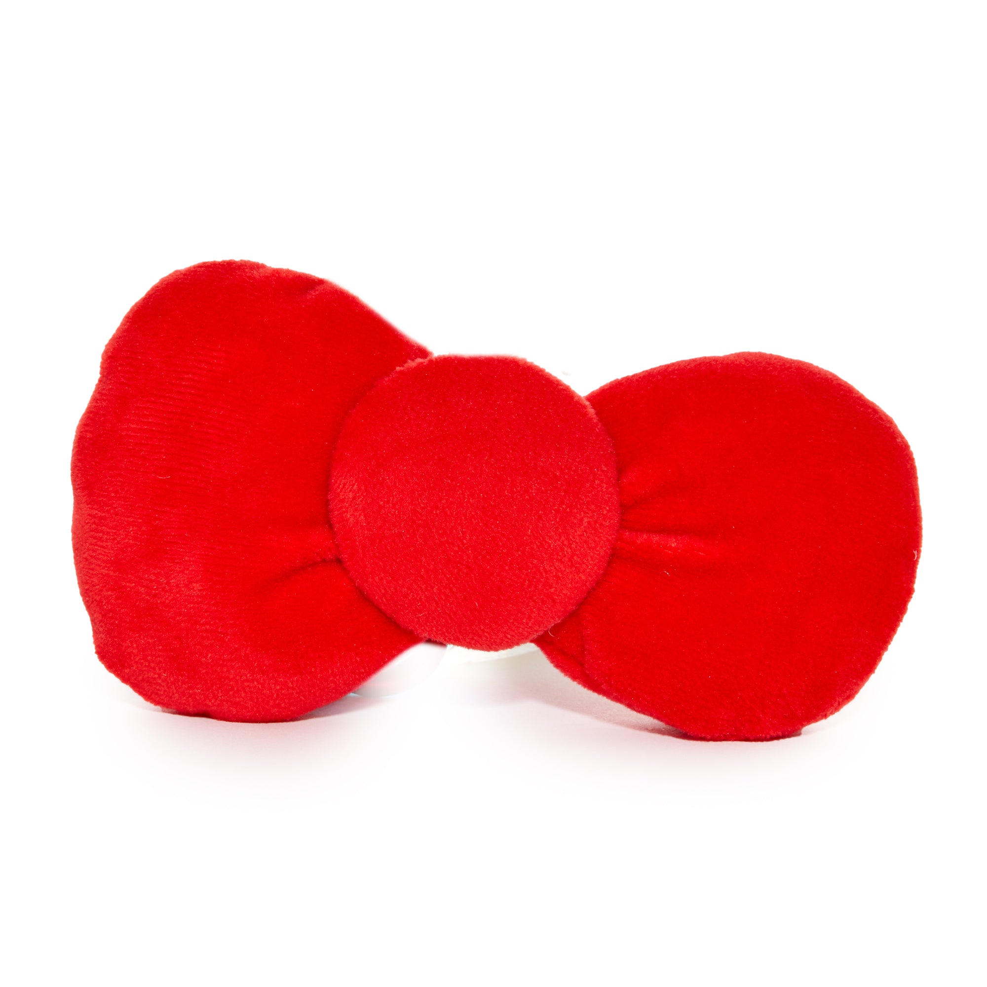 Hello Kitty 50th Anniversary plush mascot with bow, front view