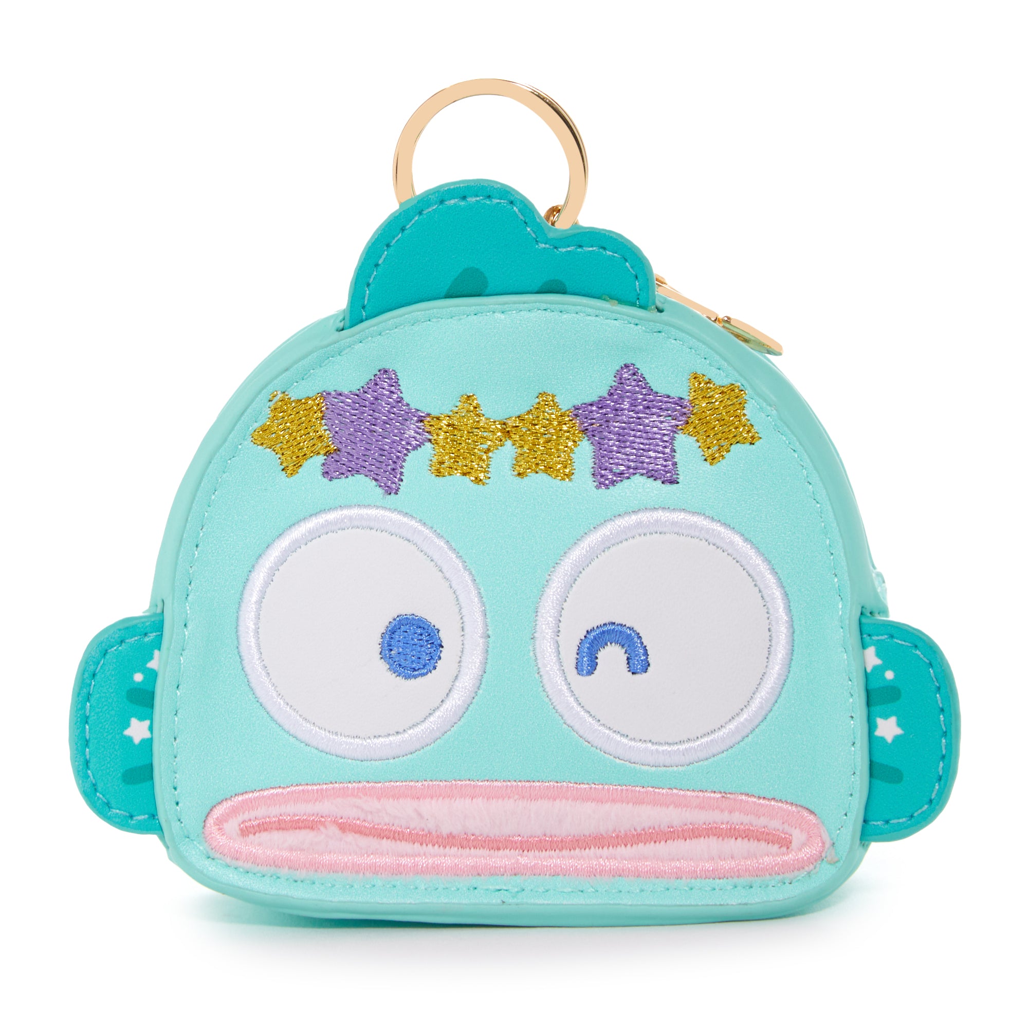 Close-up of the Hangyodon Coin Case showcasing star details.