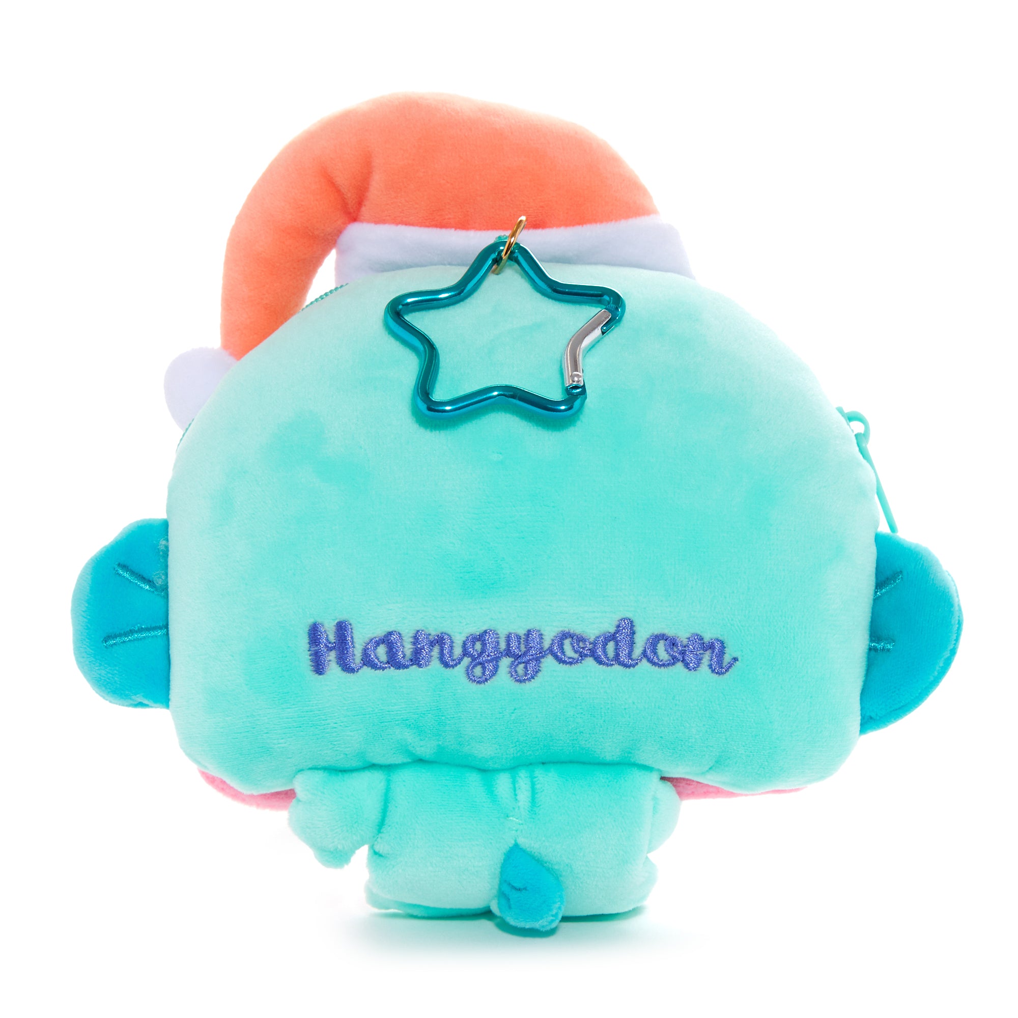 Small zipper pouch held in hand, showcasing its compact size and star theme