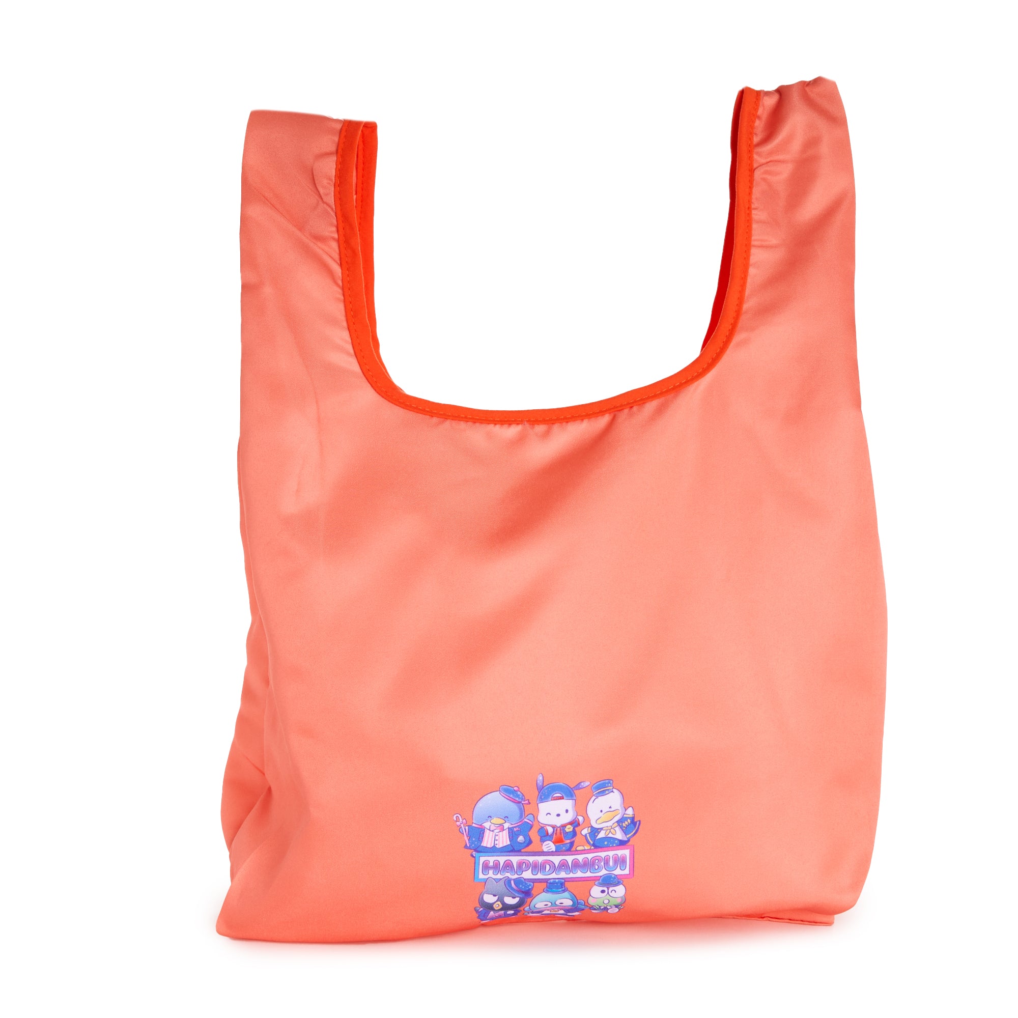 Close-up of the Pochacco tote bag showing the nylon material