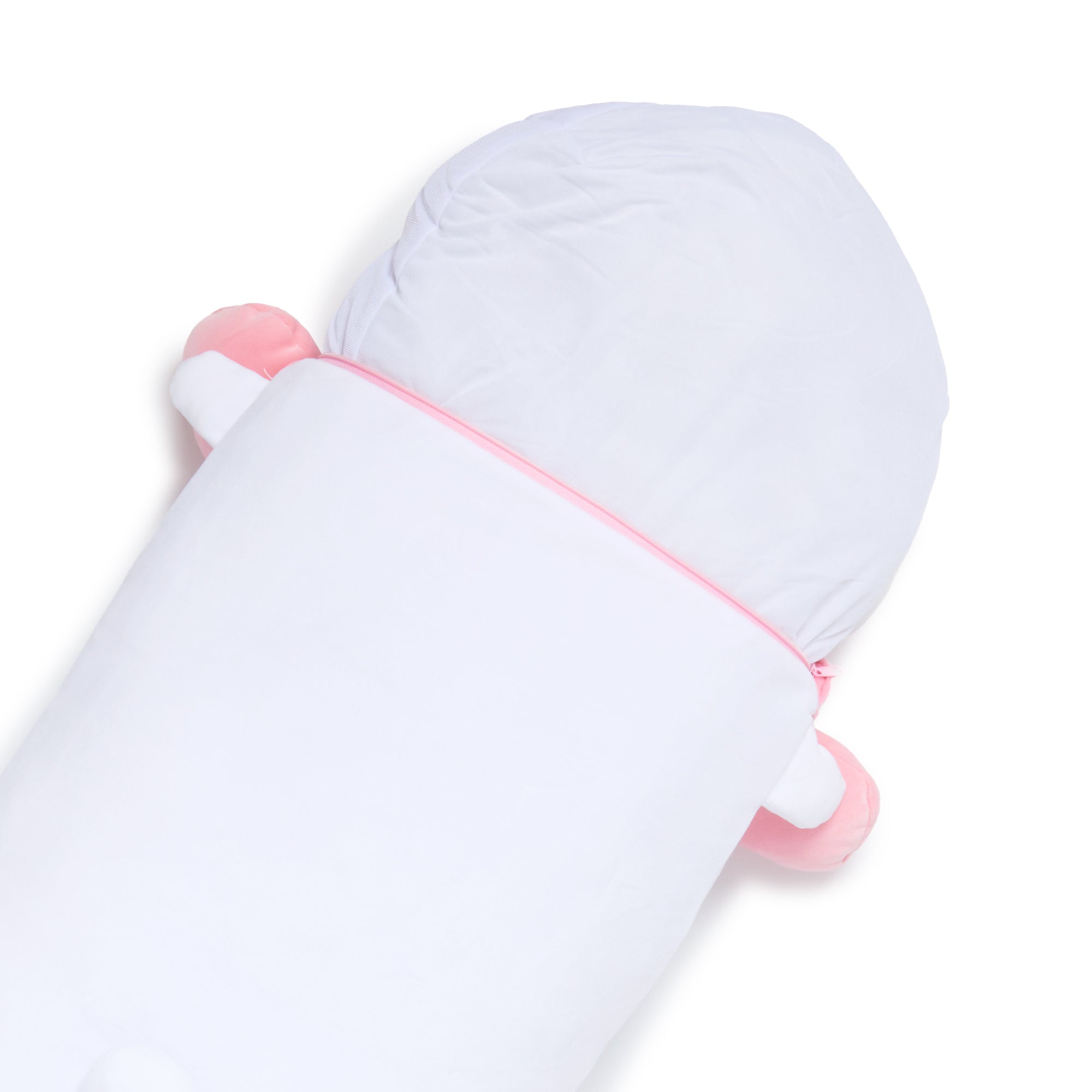 Close-up of My Melody character pillow with embroidery.