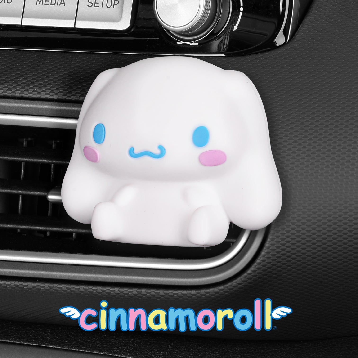 Cinnamoroll Car Air Freshener clip on vent in a car