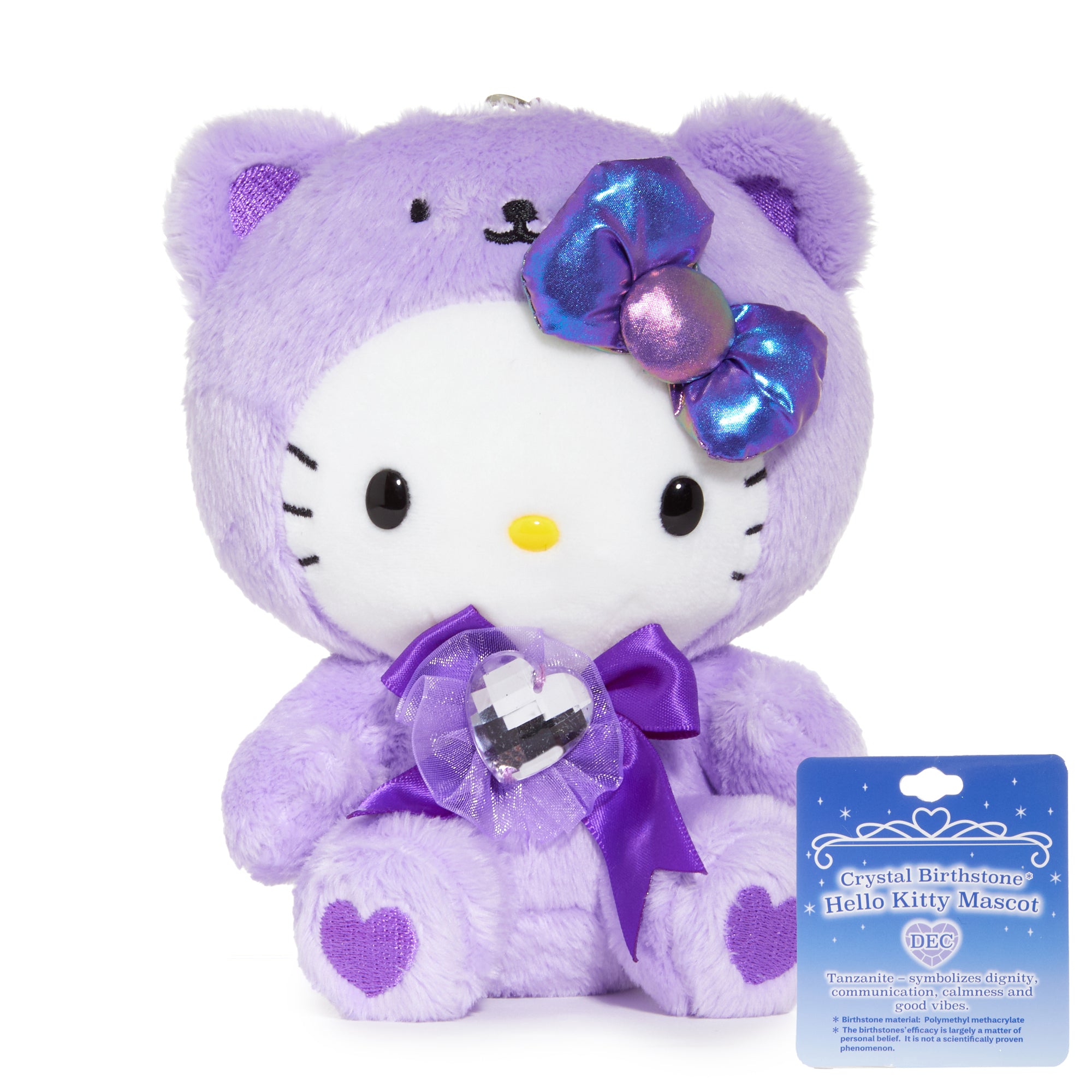 Hello Kitty birthstone keychain displayed on a gift box for moms