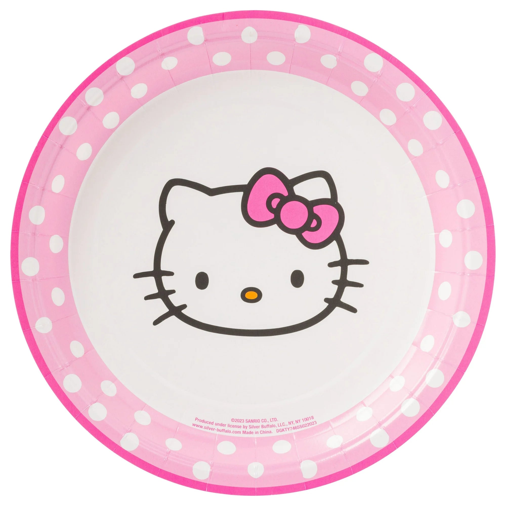 Set of Hello Kitty plates and napkins for a birthday party