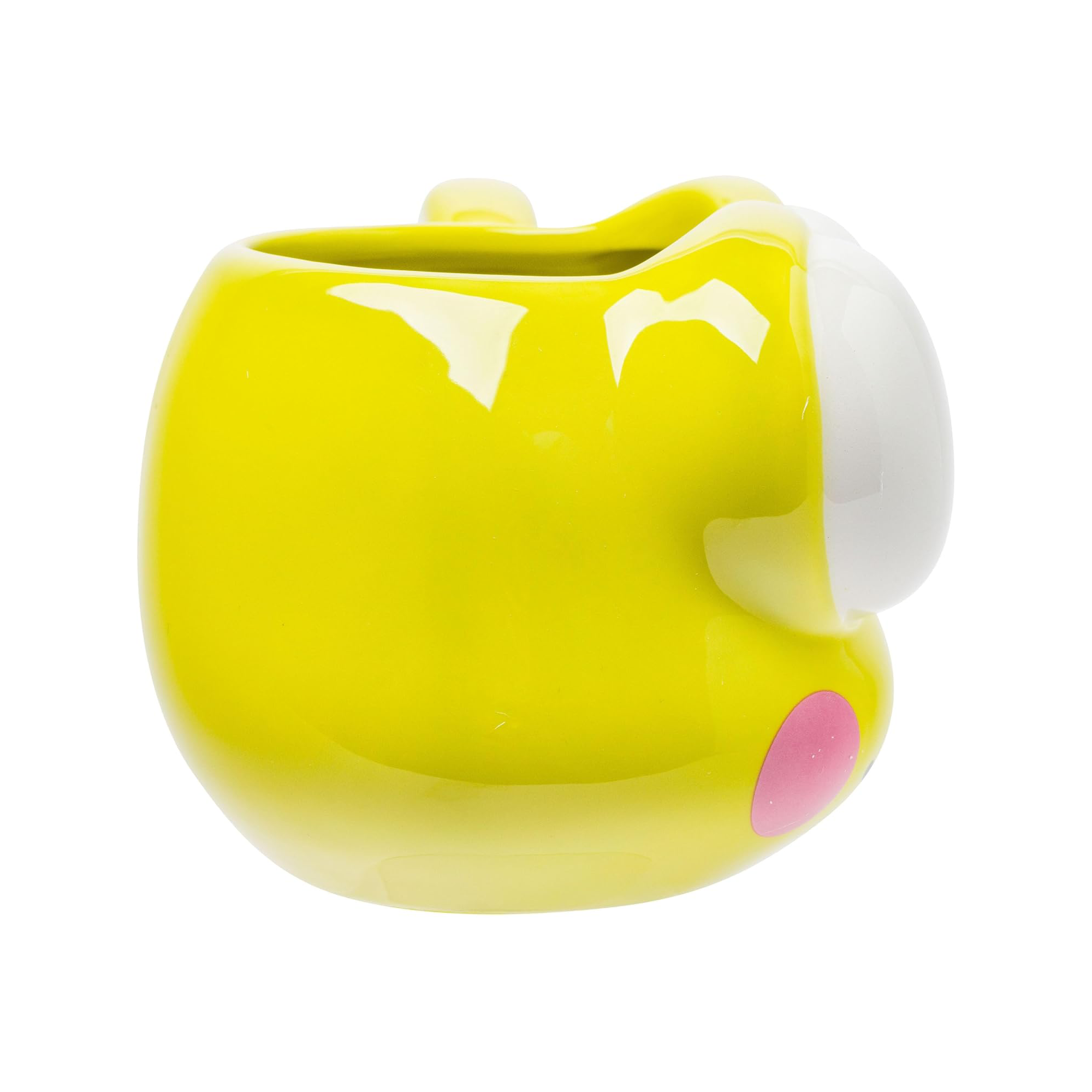 Keroppi sculpted mug showcasing its unique design and vibrant colors, ideal for coffee or tea.