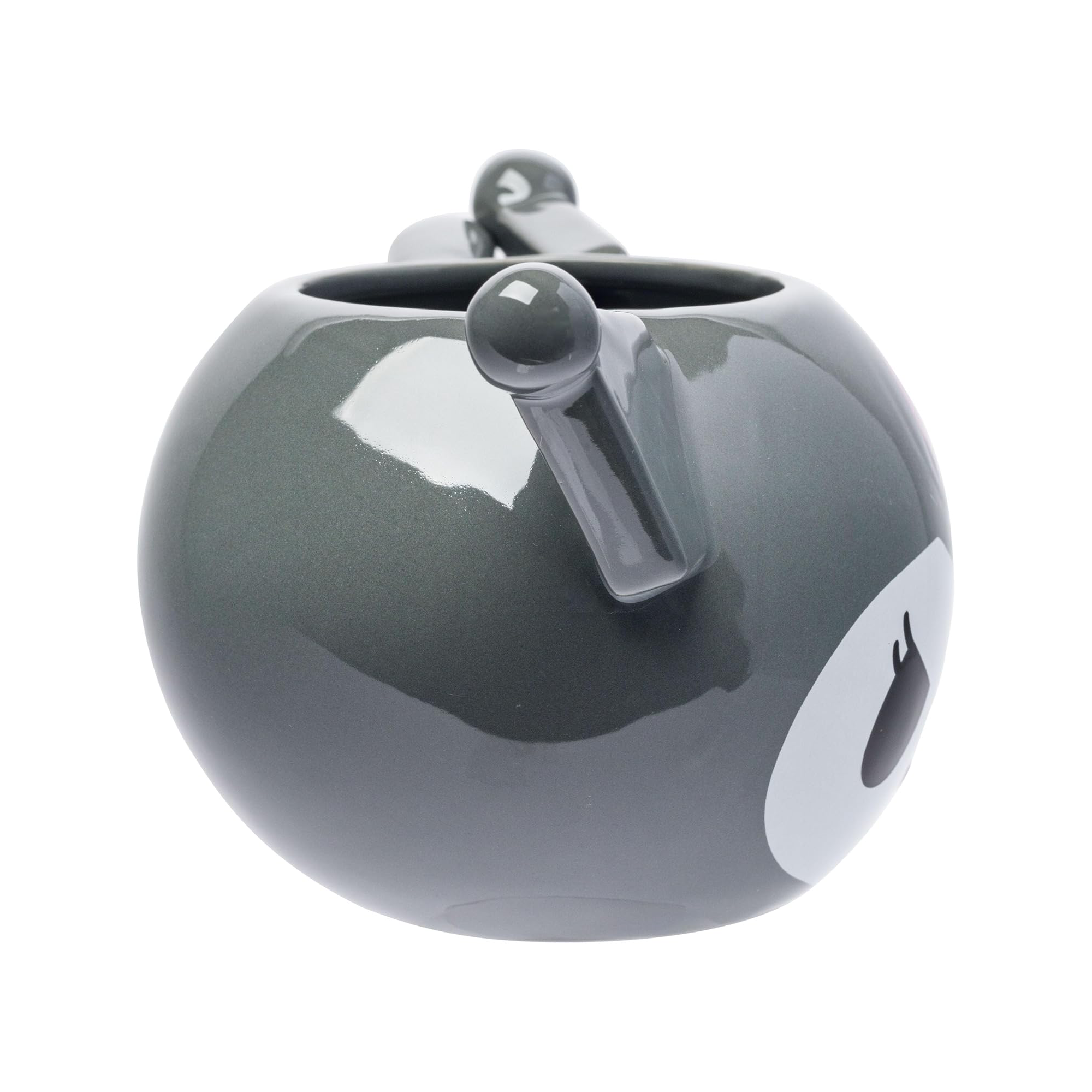 Front view of the Kuromi sculpted mug showcasing its cute design.