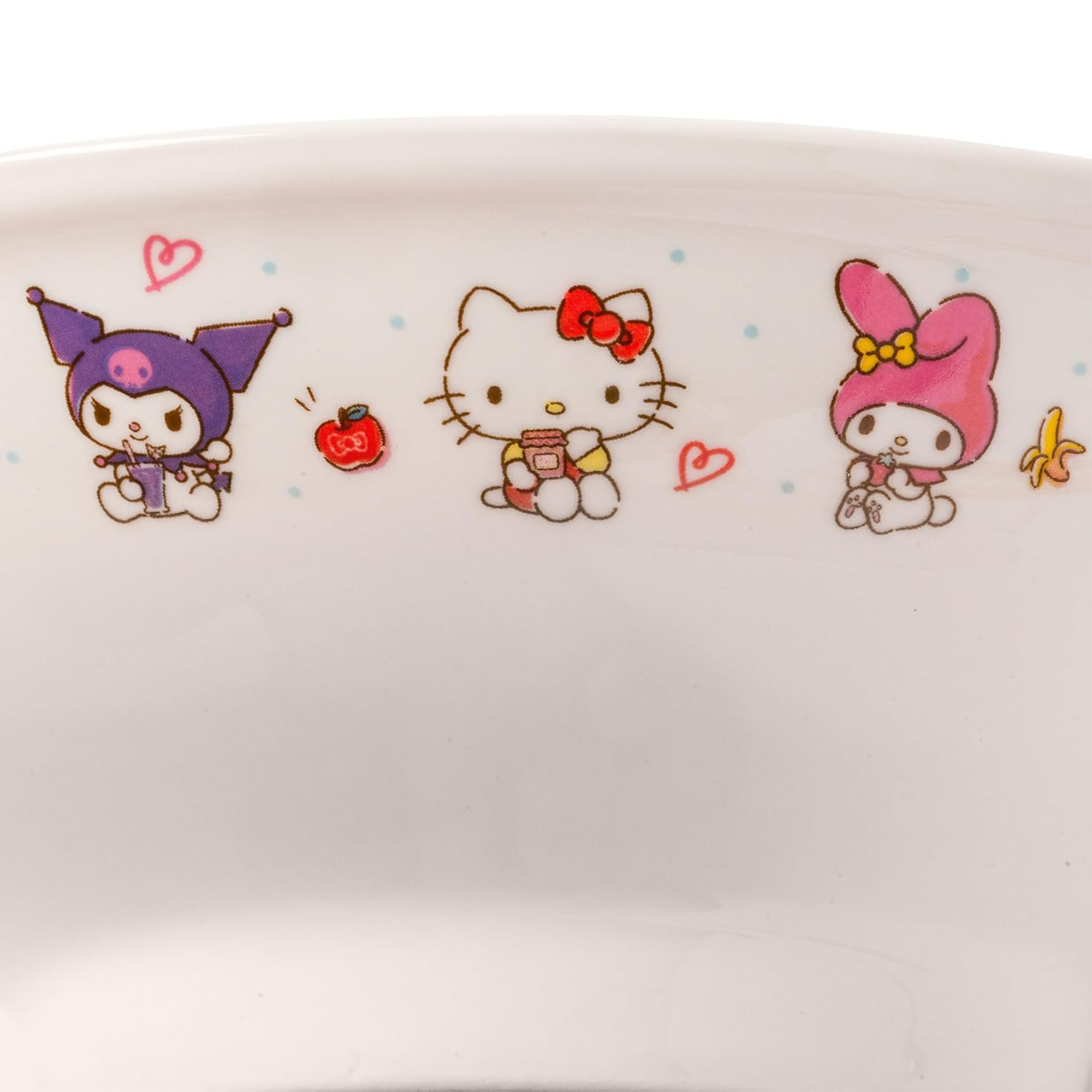 Close-up of the chopstick set included with the Hello Kitty bowl