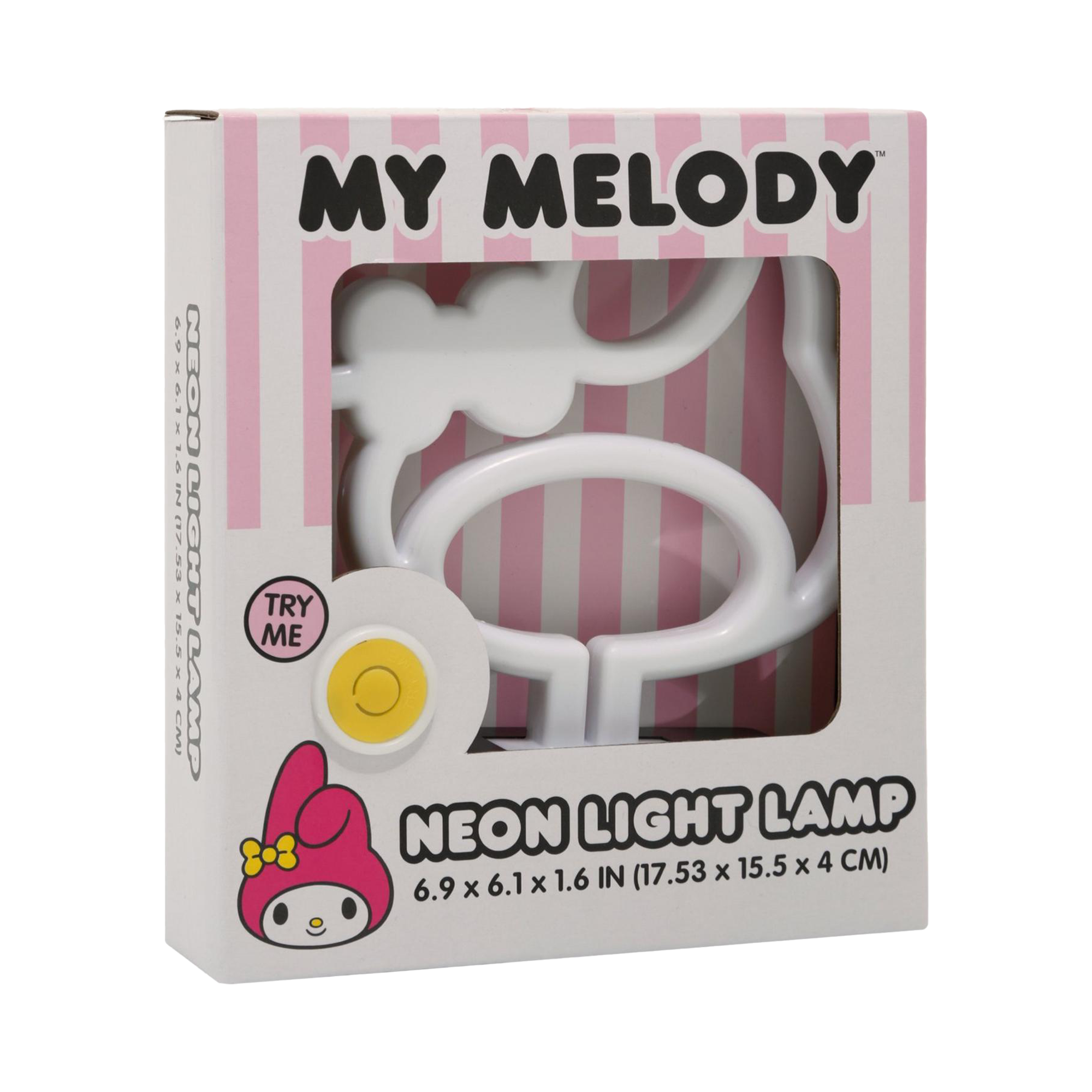My Melody lamp on a desk, adding decorative lighting to the workspace.