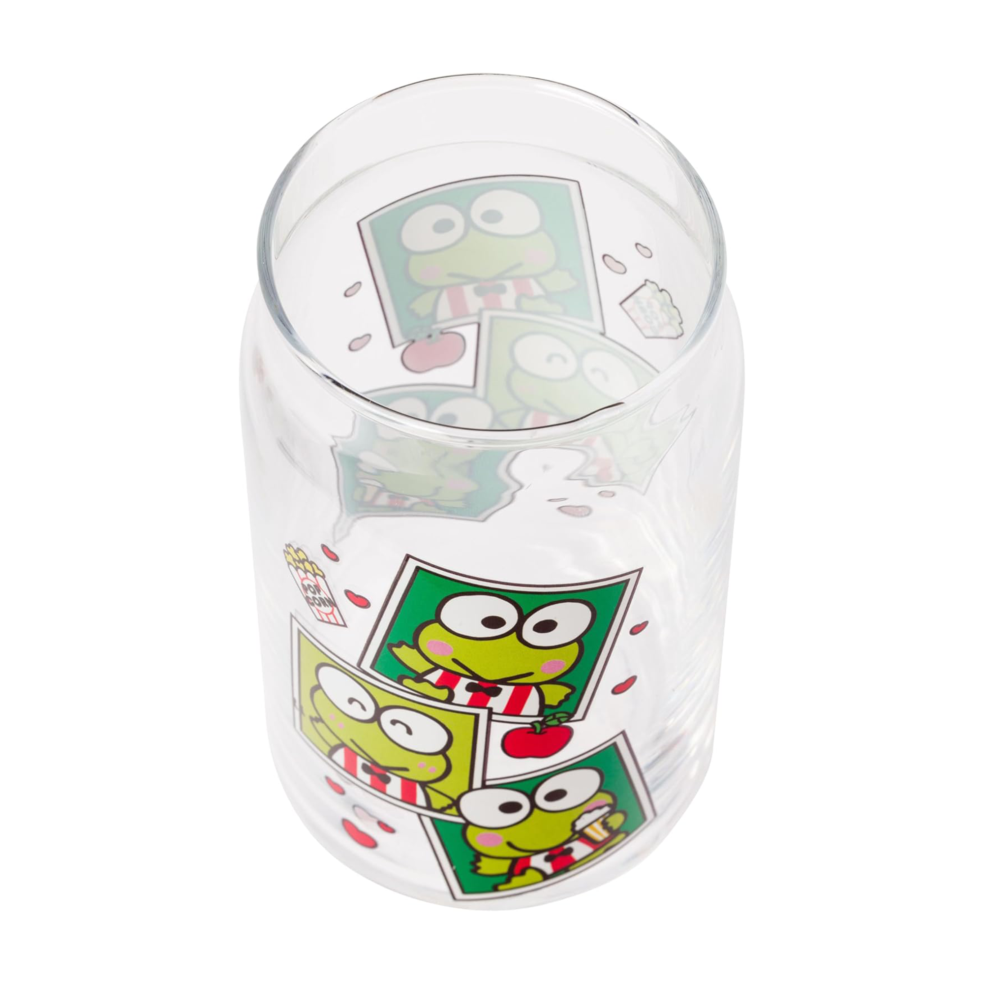 Hand holding the cute glass tumbler with bamboo lid and straw, perfect for daily hydration