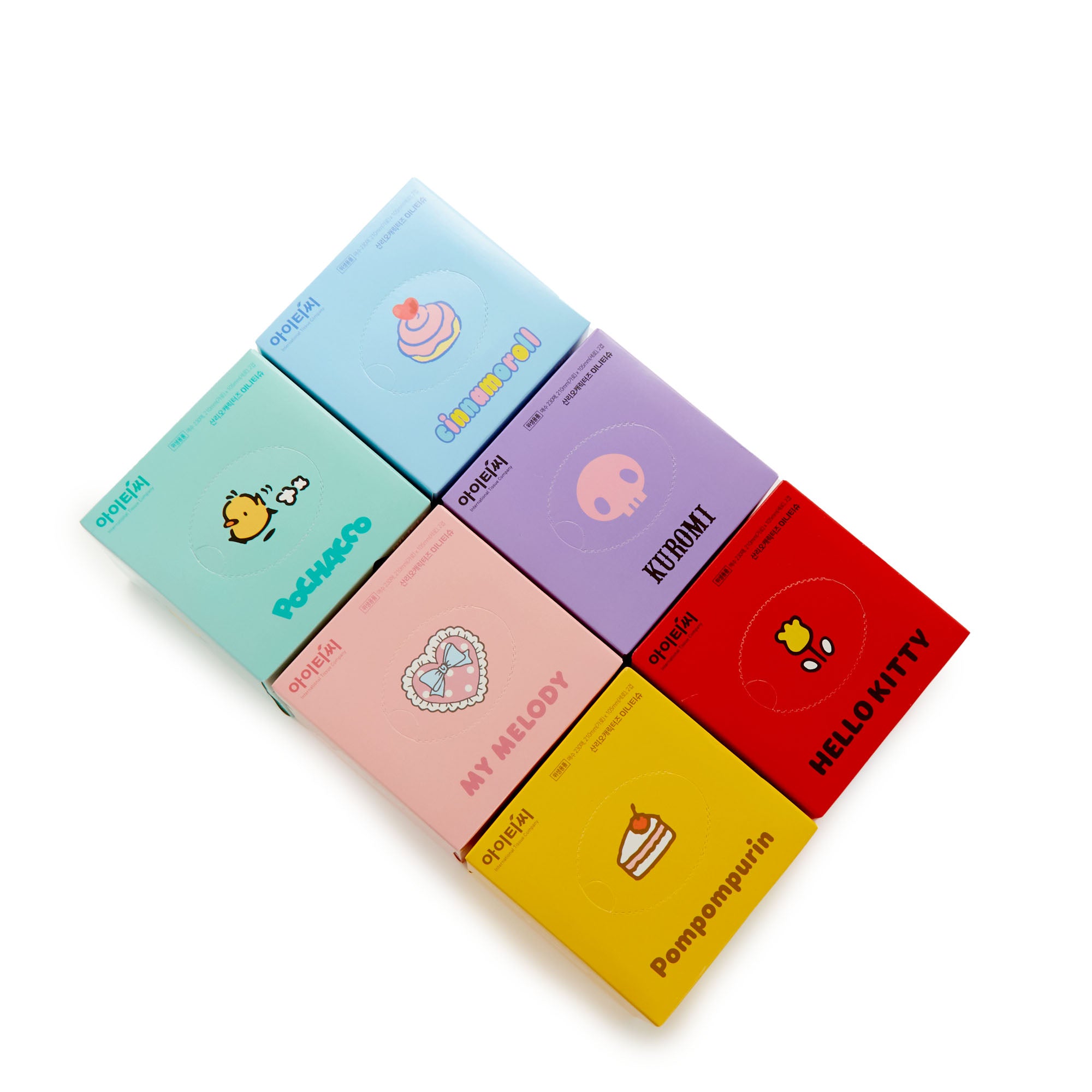 Sanrio mini tissue box set, perfect for gifting or personal use