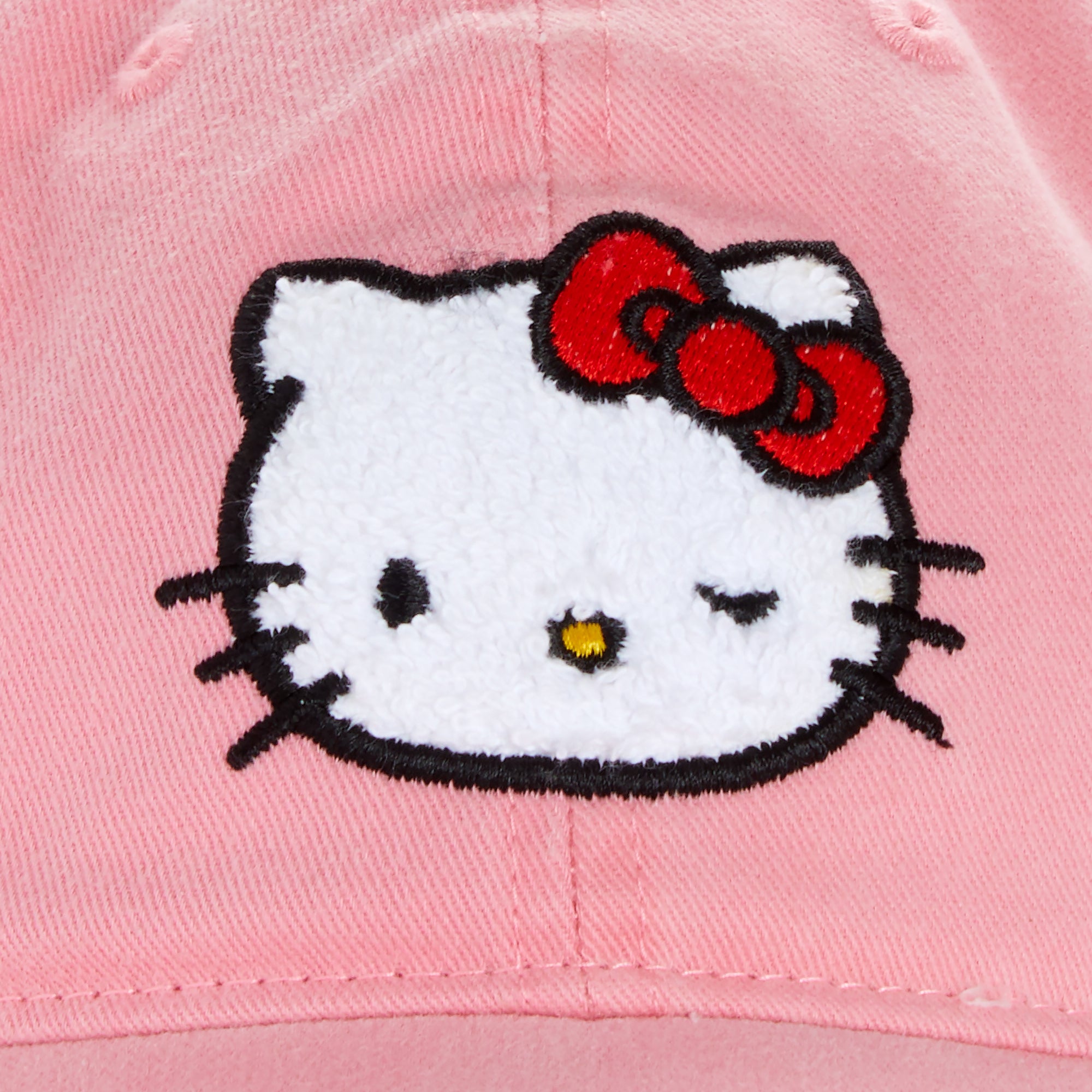Side profile of retro cotton cap showing adjustable strap detail and relaxed fit