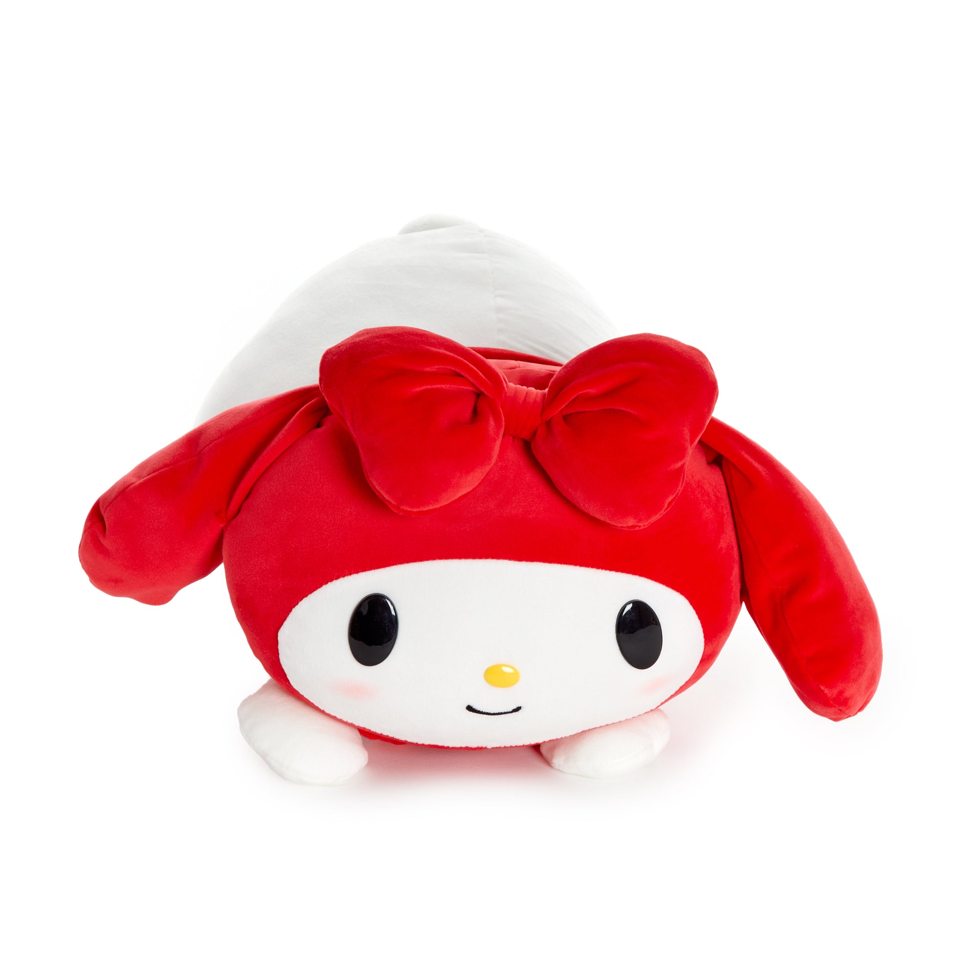 My Melody Sanrio plush in mocha tones, perfect for cuddling