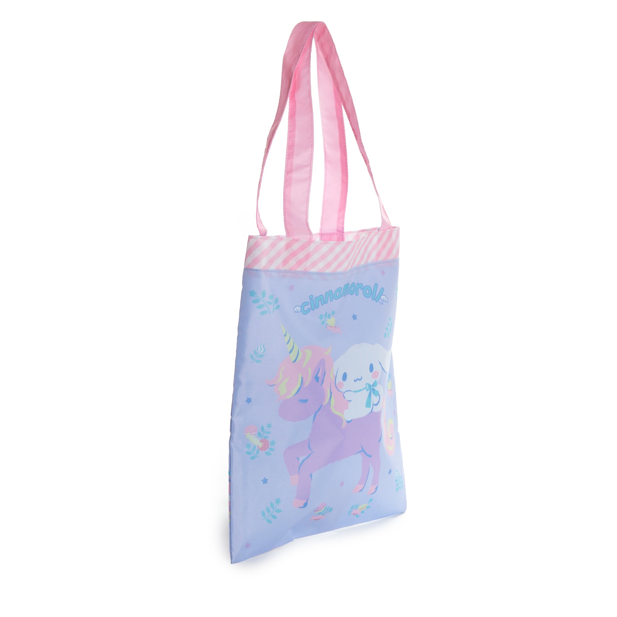 Interior of tote bag showing spacious main compartment and small pocket
