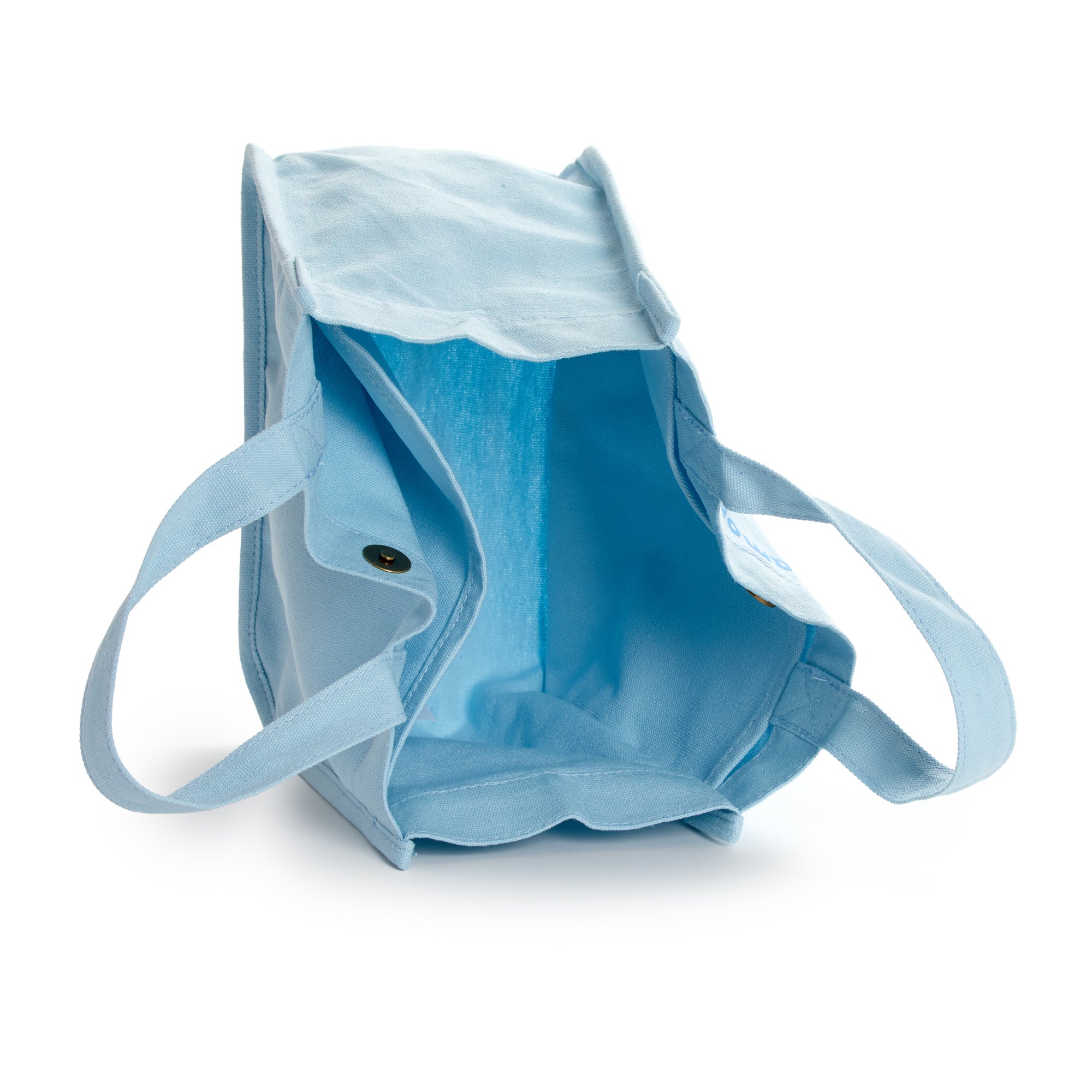 Front view of Cinnamoroll mini tote bag with character graphic