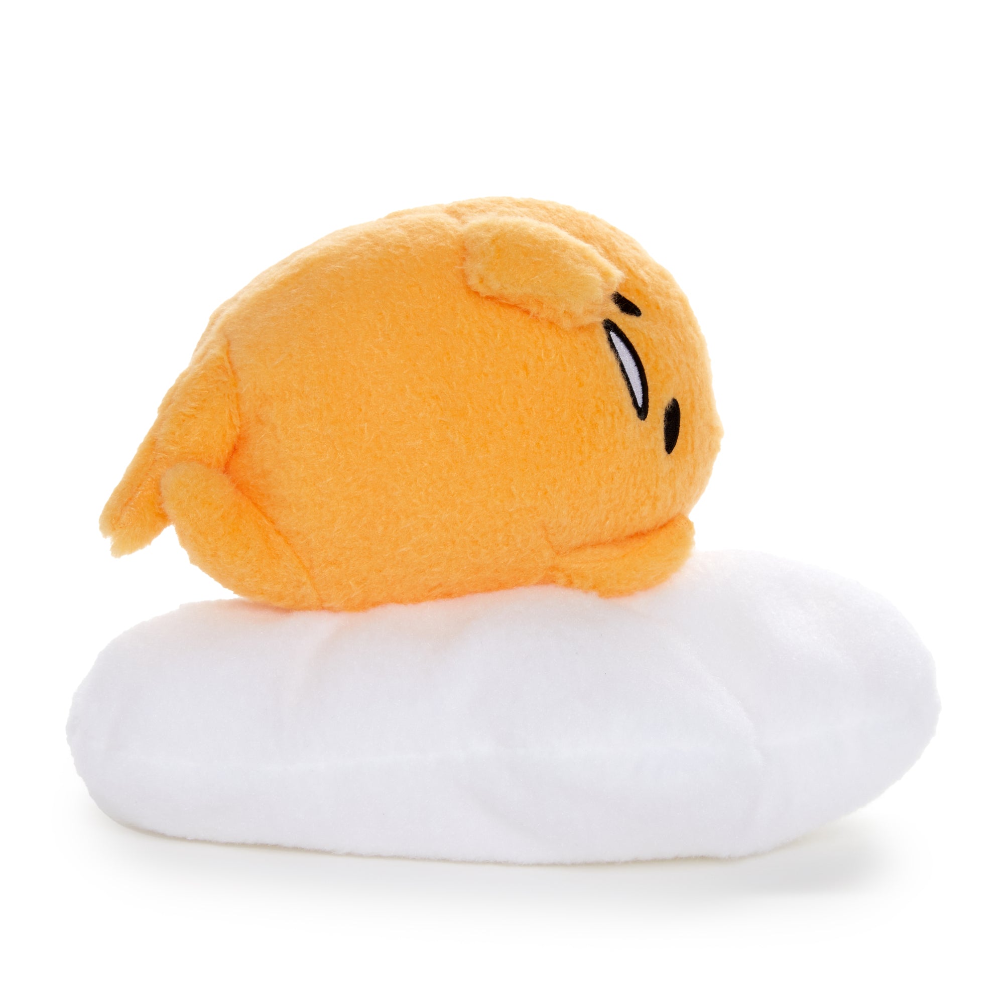 Soft Gudetama 6" plush doll with embroidered details, perfect for snuggling.