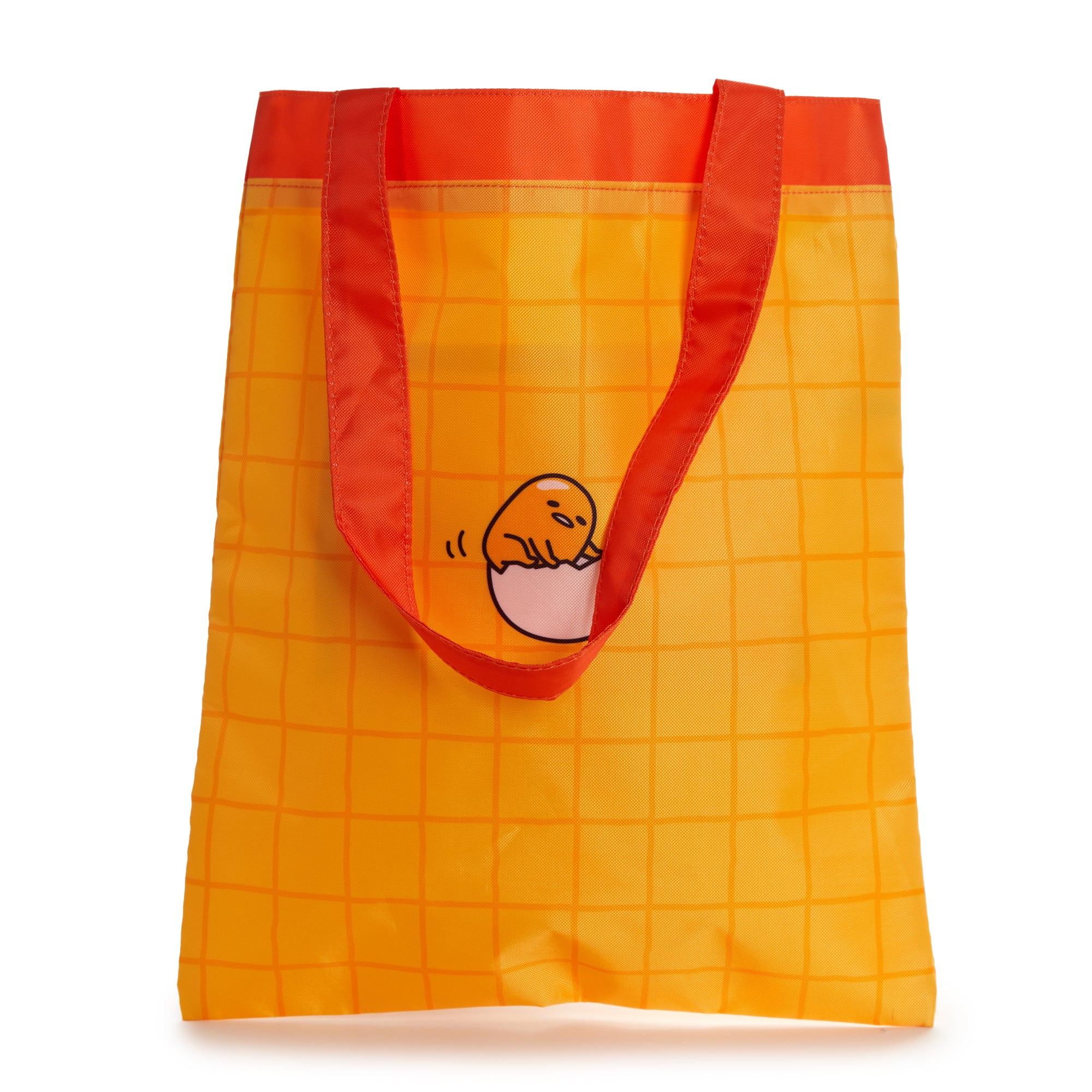 Close-up of Sanrio Gudetama print on fabric