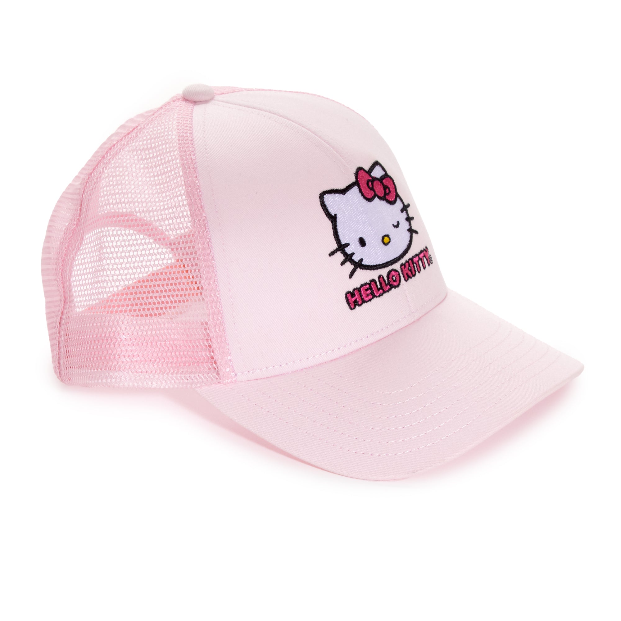 Back view of the Hello Kitty snapback hat, highlighting the snap closure.