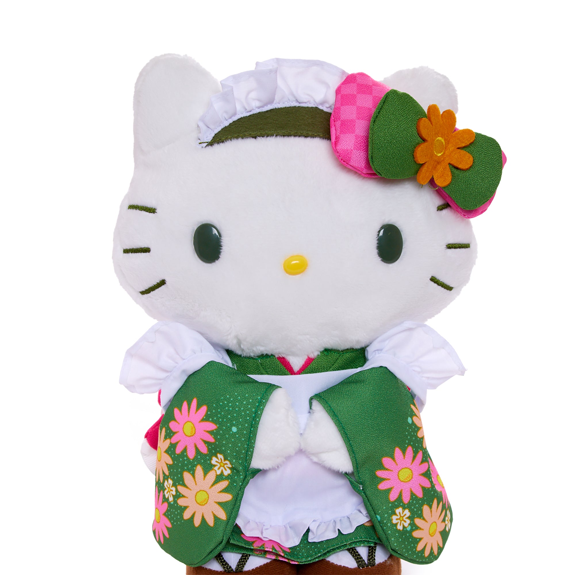 Hello Kitty plush surrounded by matcha sweets and desserts in the Matcha Sweets Series