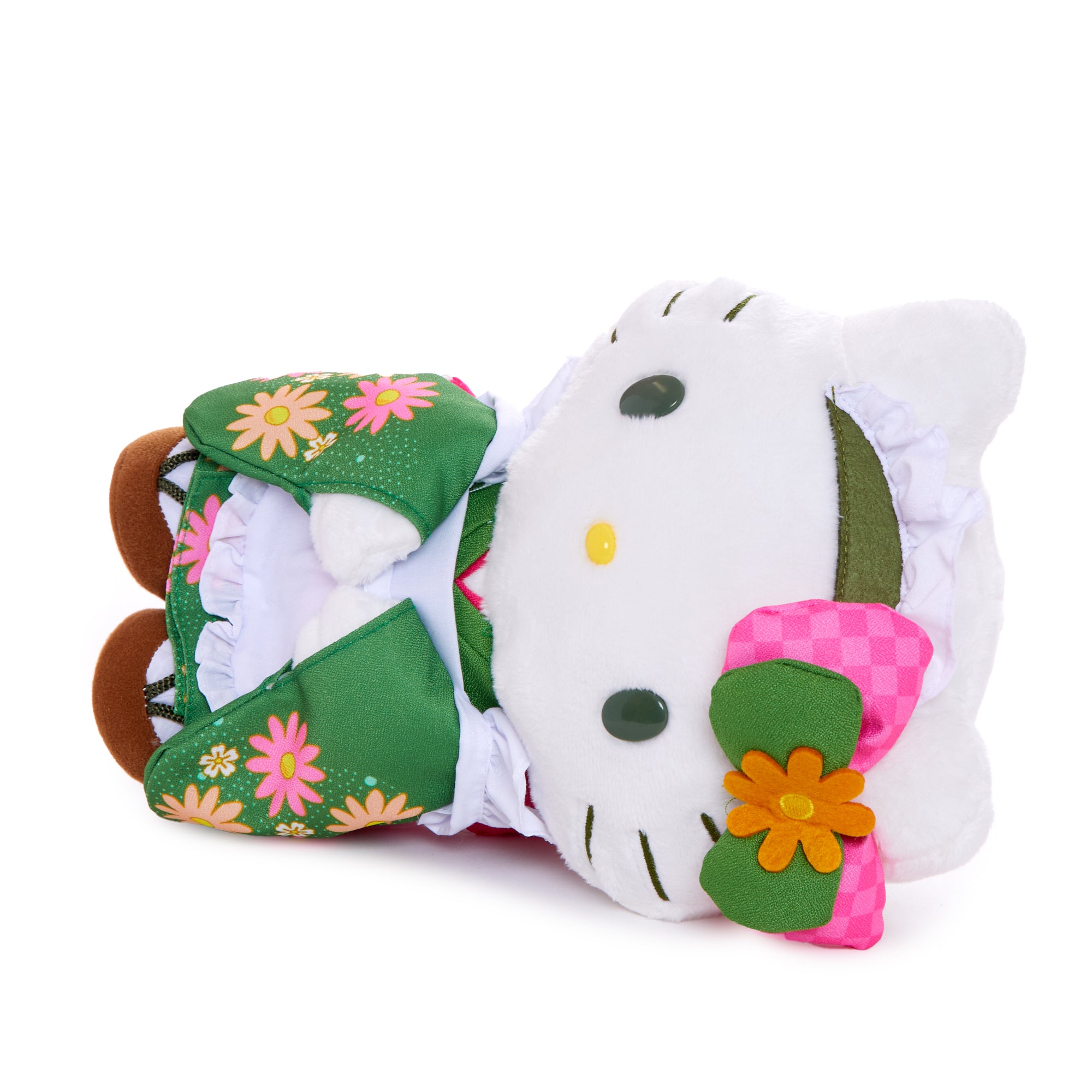 Hello Kitty plush surrounded by matcha sweets and desserts in the Matcha Sweets Series