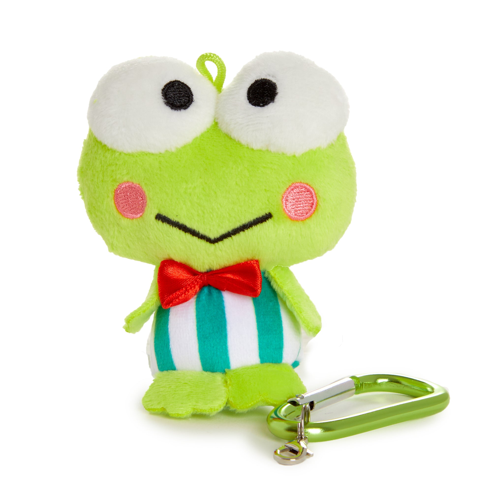 Close-up of adorable Keroppi plush doll