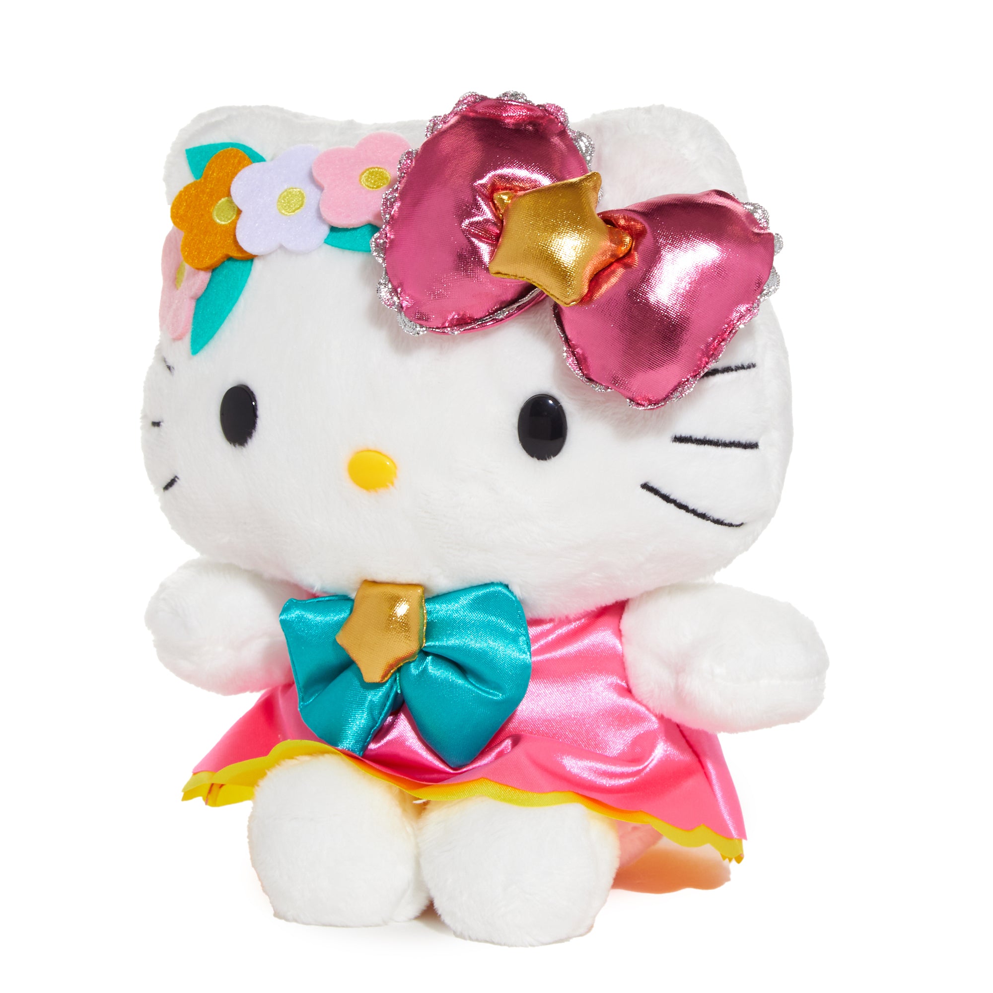 Side view of the zodiac plush showing embroidered Virgo symbol