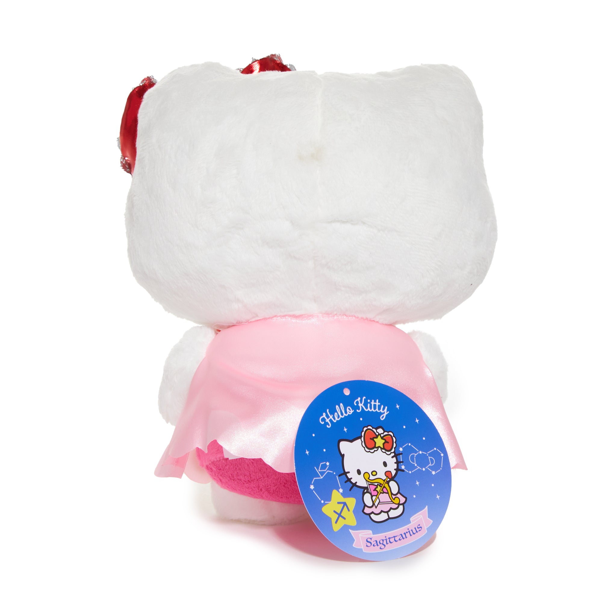 Front view of the Hello Kitty Sagittarius plush showcasing its cute design.