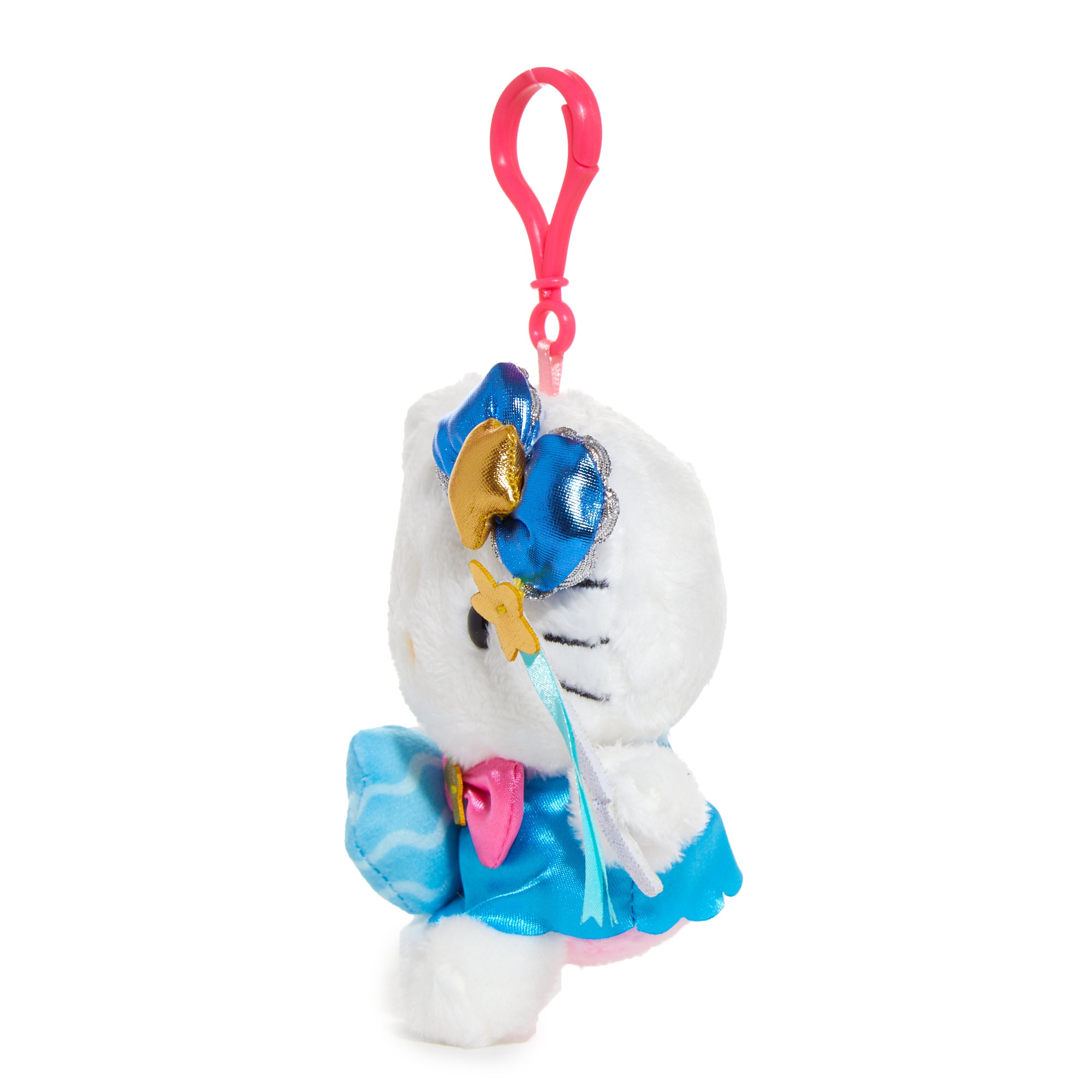 Hello Kitty Aquarius plush clip displayed with other zodiac items.