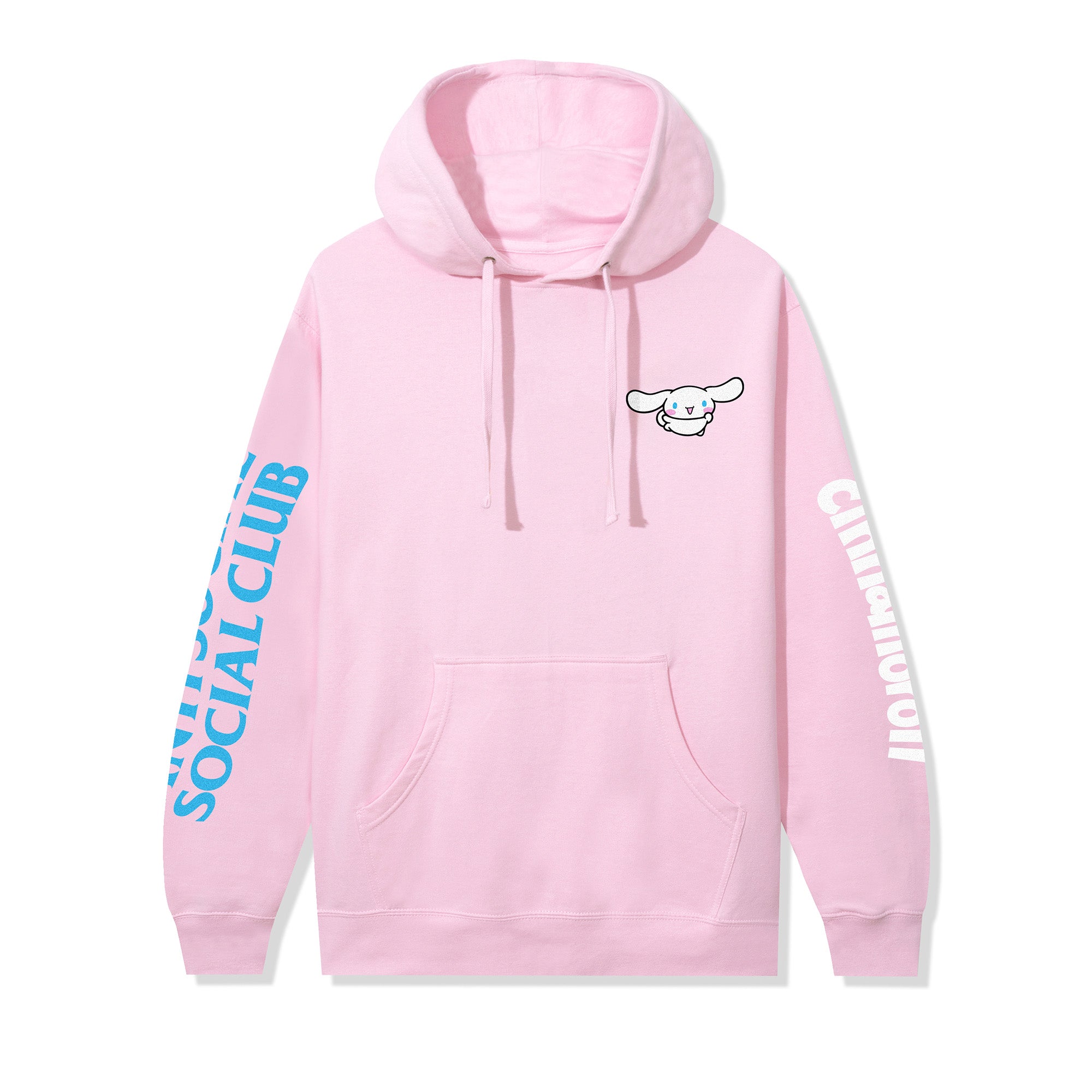 Back view of the limited edition ASSC x Cinnamoroll hoodie