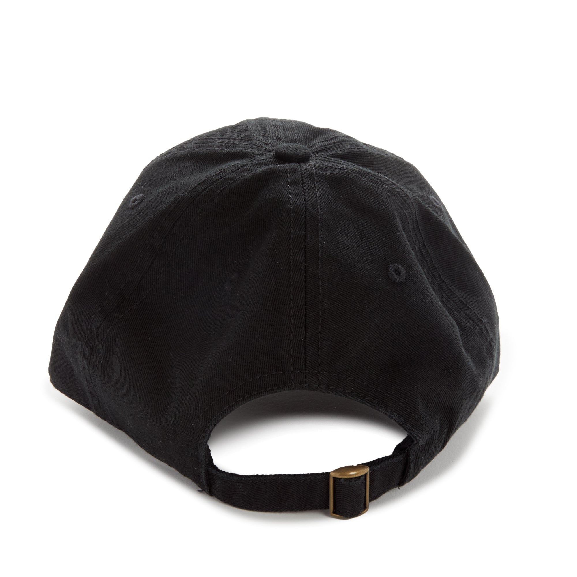 Front view of baseball cap showing Hello Kitty embroidery and sleek panel design