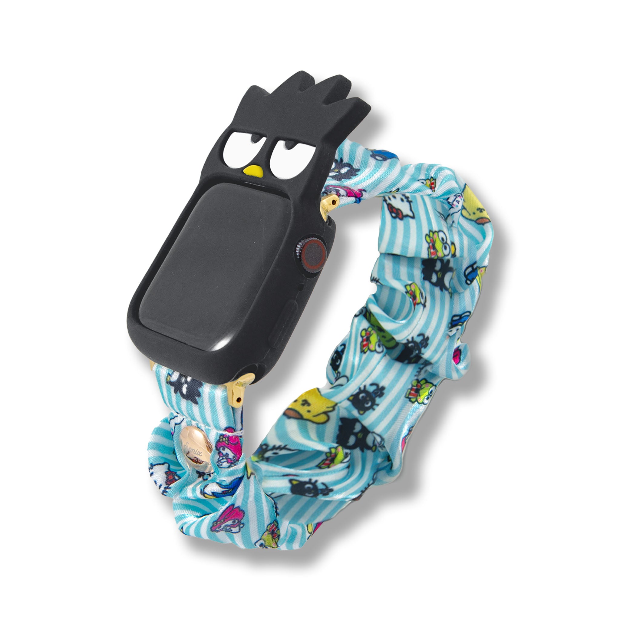 Badtz-maru Silicone Watch Bumper on a wrist, demonstrating its sleek and lightweight design.