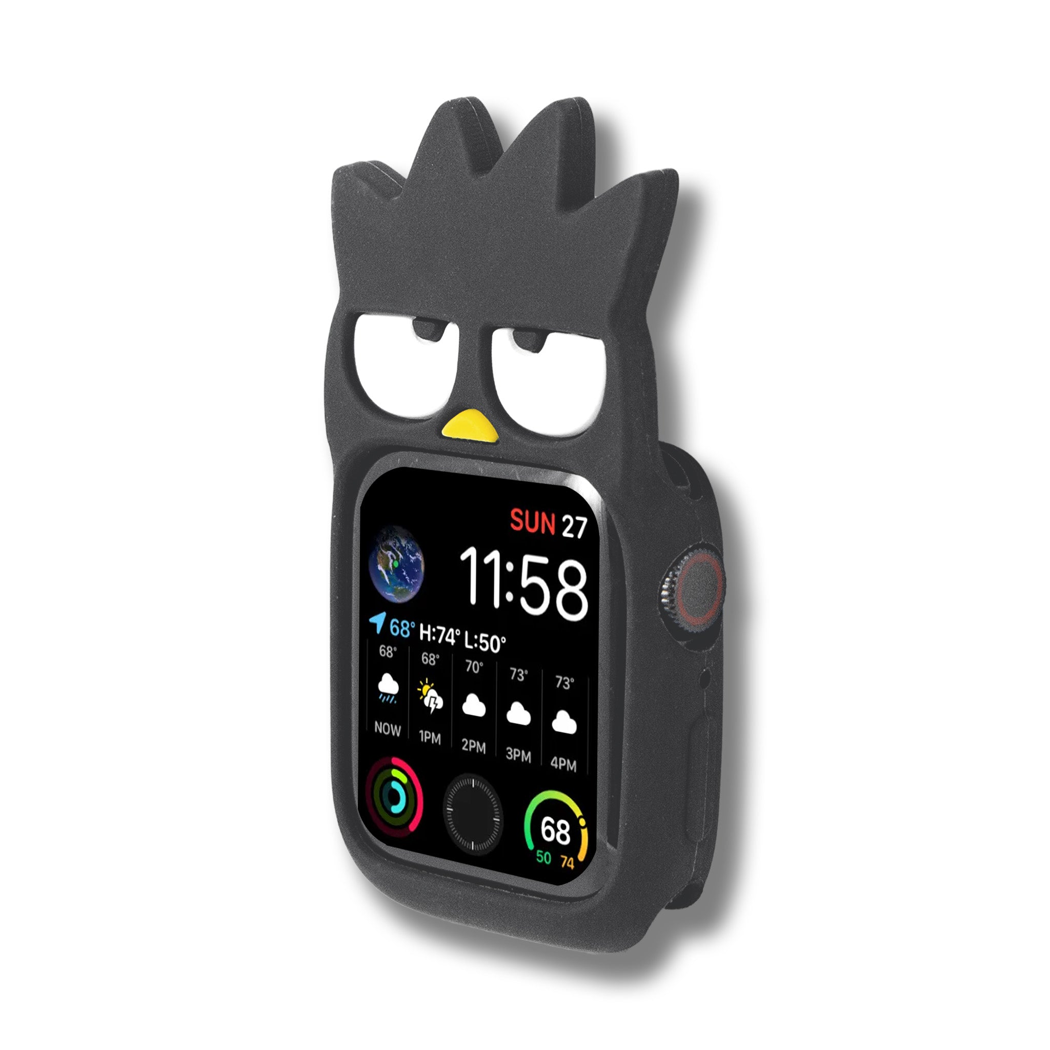 Badtz-maru Silicone Watch Bumper on a wrist, demonstrating its sleek and lightweight design.