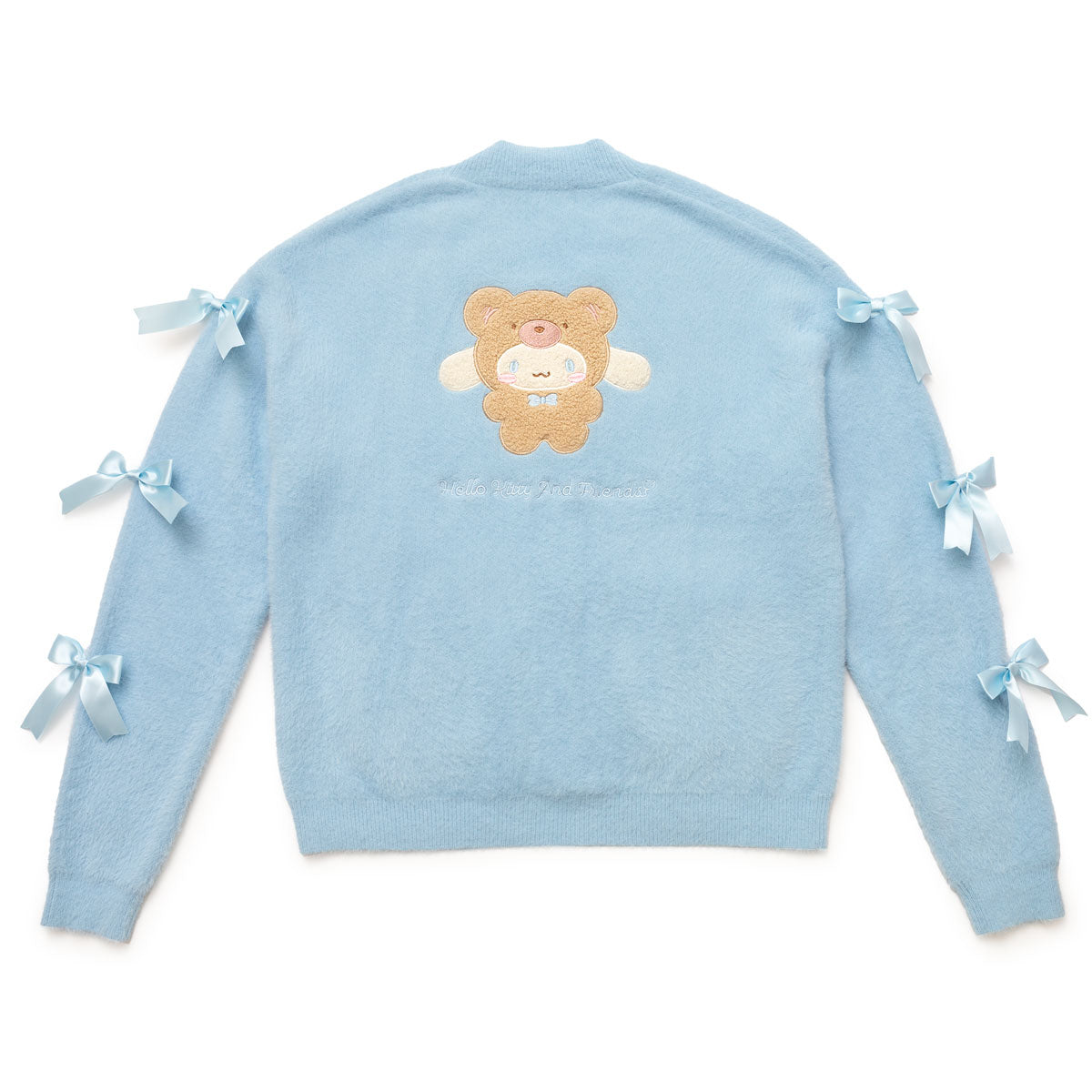 Full view of the cozy bear-themed Japanese kawaii clothing for women