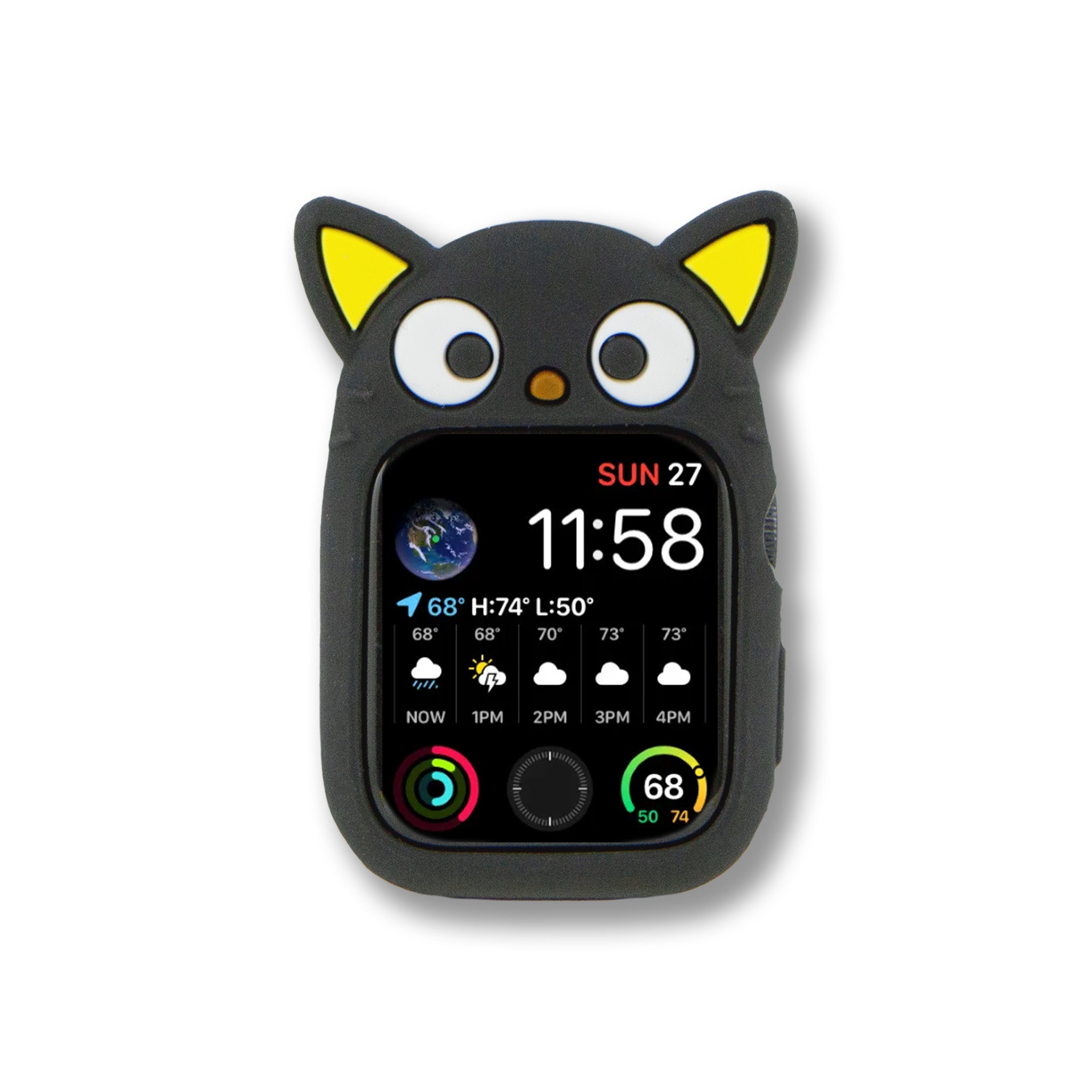 Chococat Silicone Apple Watch Bumper Case front view, showing the Chococat design