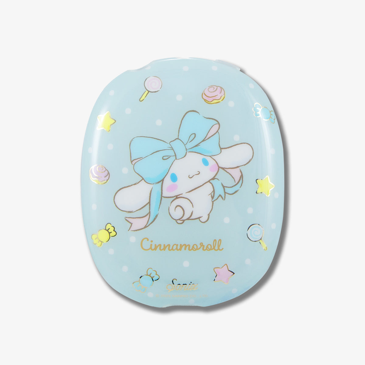 Side view of AirPods Max Cover showcasing Cinnamoroll print and smooth edges