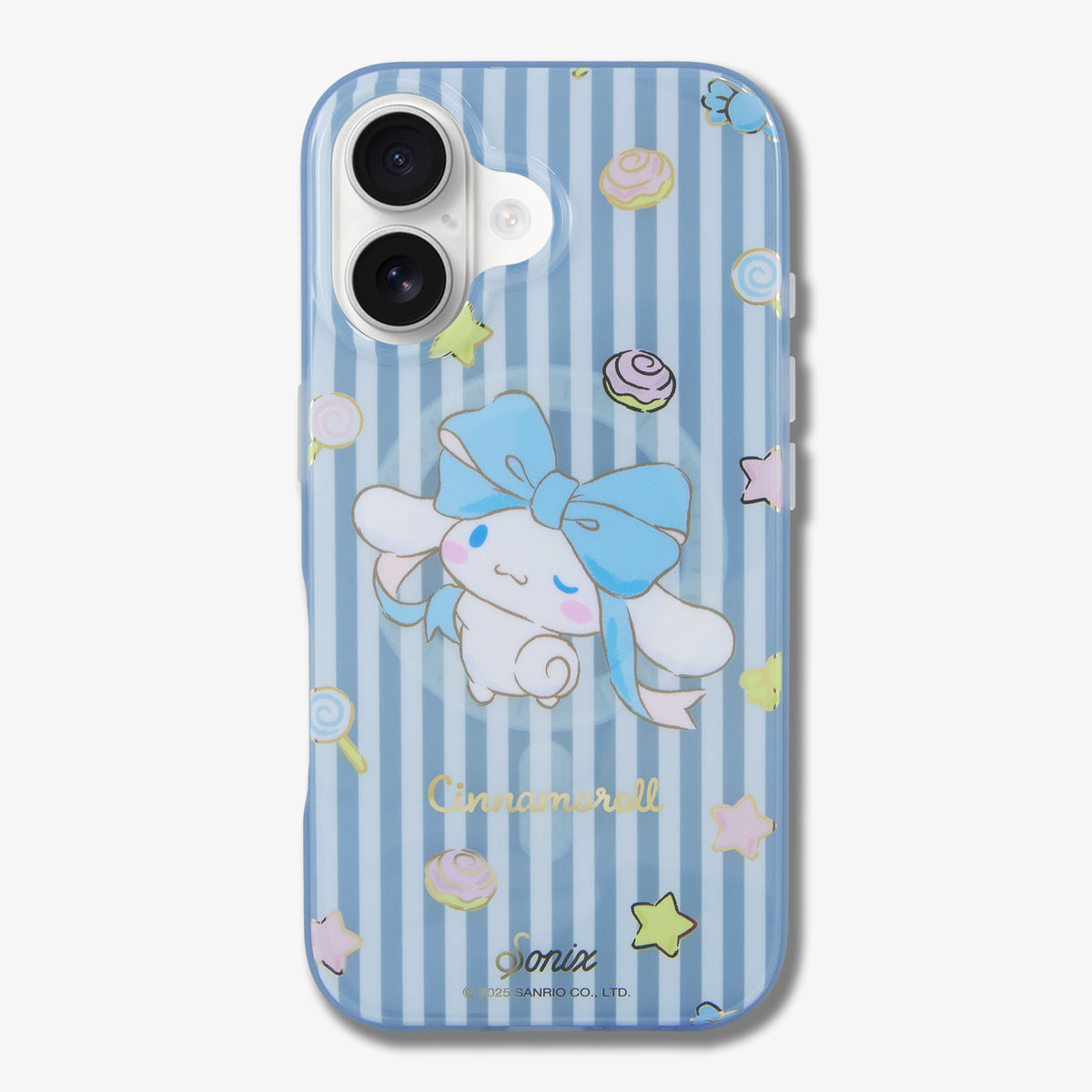 Lightweight Cinnamoroll iPhone 16 Pro Max case with antimicrobial features.