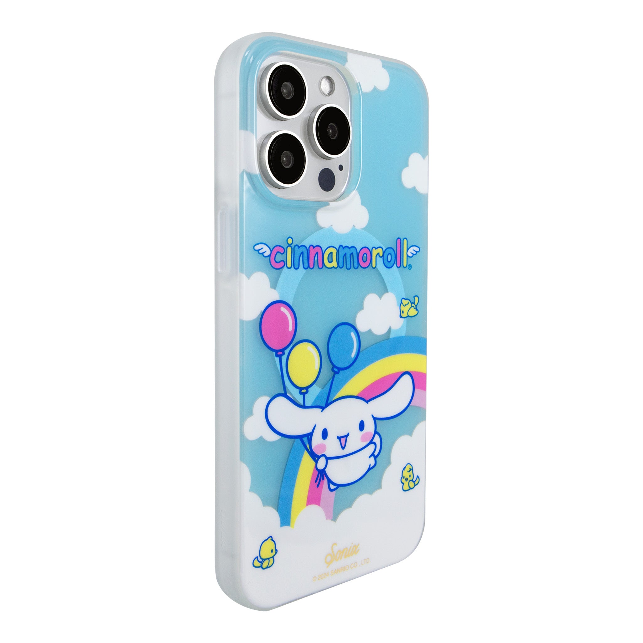 Back view of Cinnamoroll iPhone 16 Pro Max case demonstrating protection