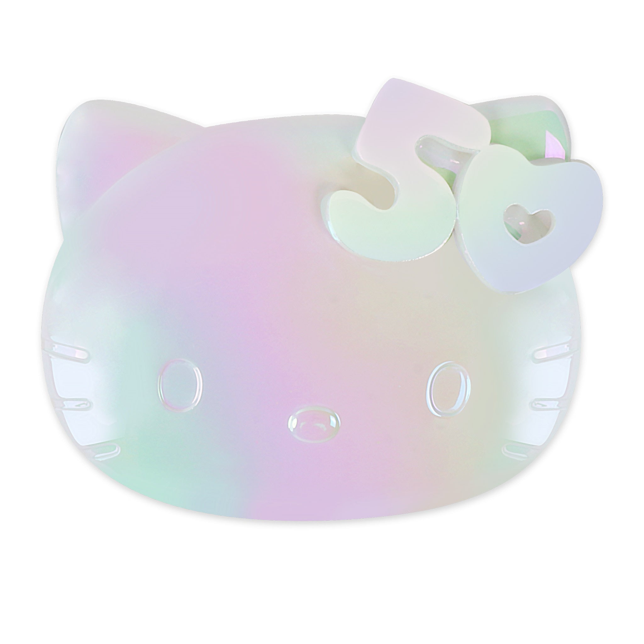 Hello Kitty compact mirror with adjustable LED lighting and dual mirrors