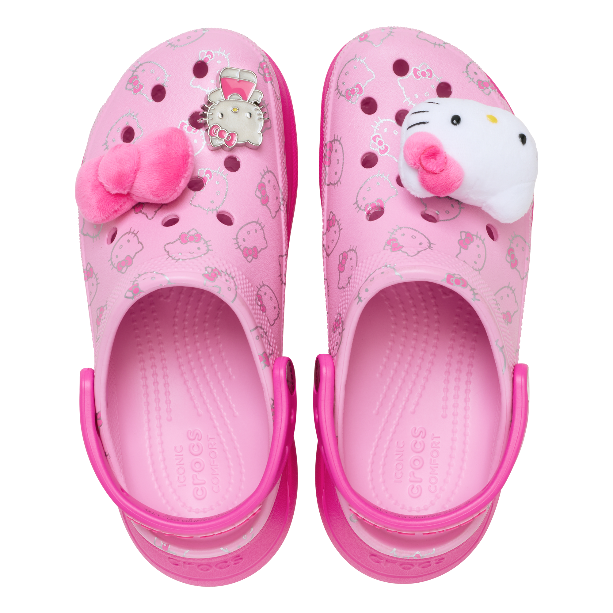Hello Kitty shoes on a stylish surface, perfect for casual outings.