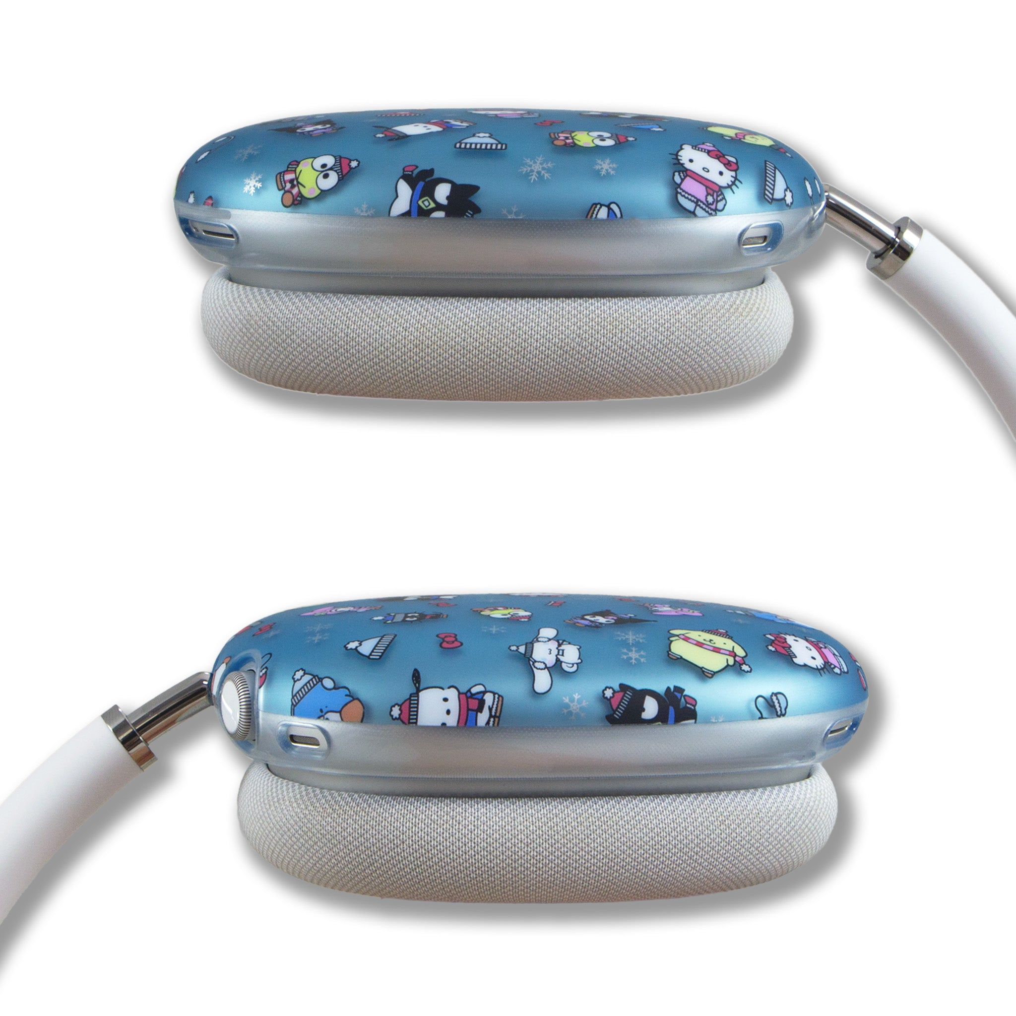 Close-up of the Sonix AirPods Max cover highlighting its scratch-resistant material.