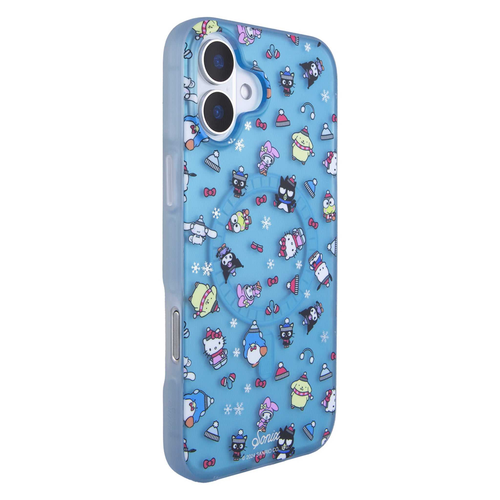 Back view of Hello Kitty iPhone case showcasing MagSafe compatibility.