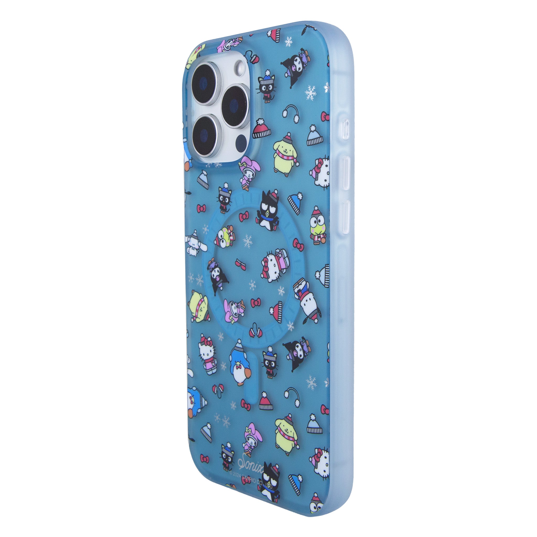 Back view of Hello Kitty iPhone case showcasing MagSafe compatibility.